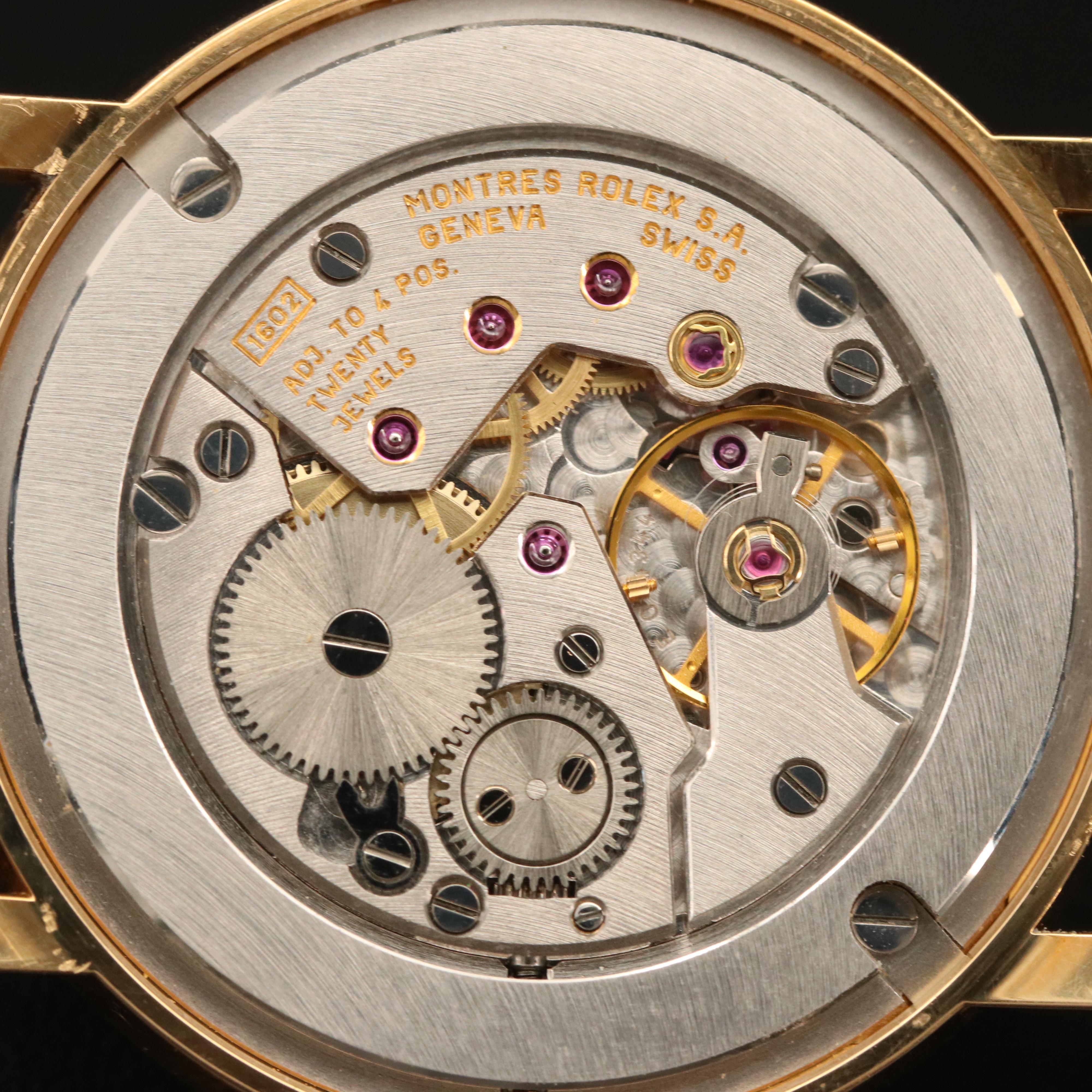 2006 Rolex Cellini 5115 18K Yellow Gold Stem Wind Watch