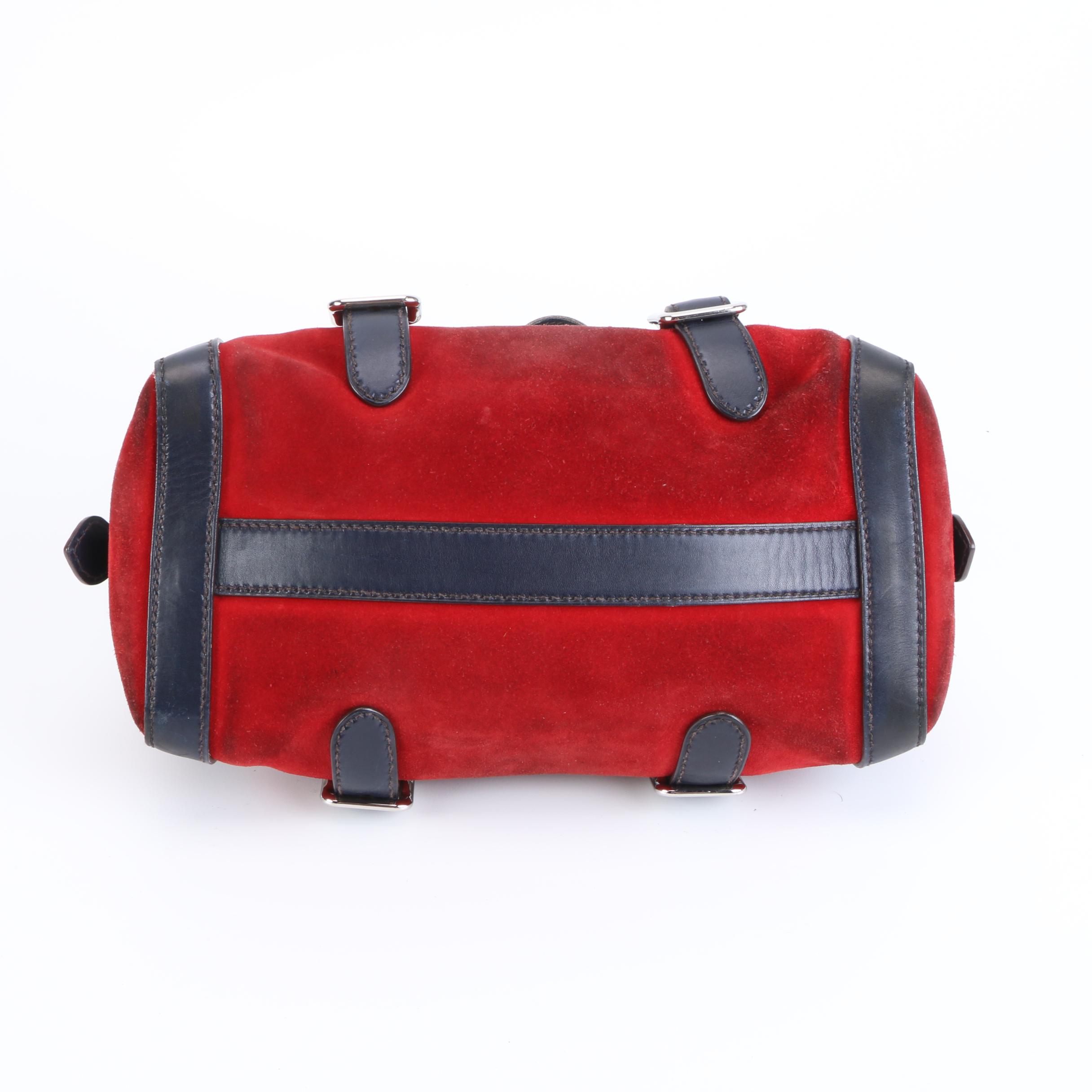 Prada Shoulder Bag in Suede and Leather