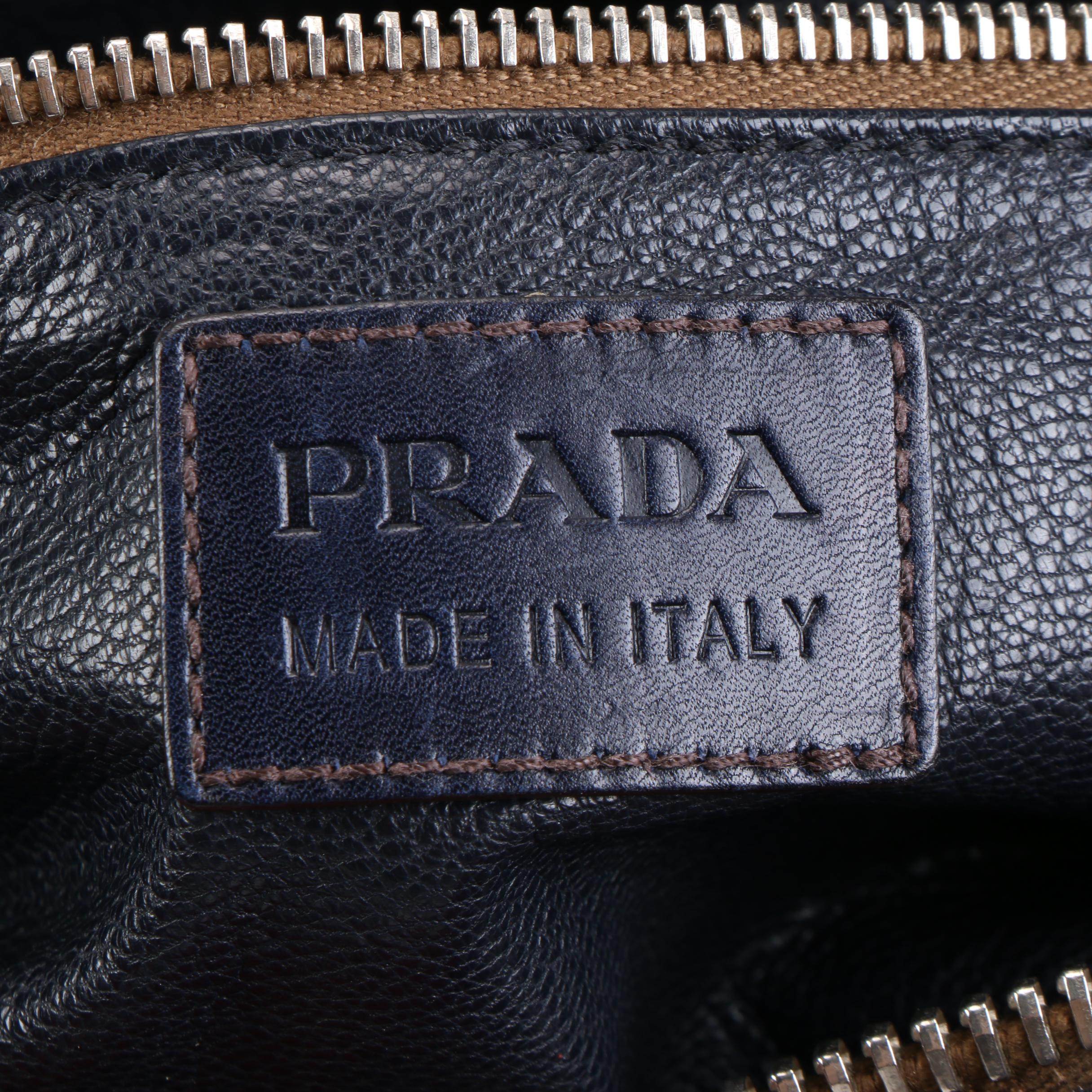 Prada Shoulder Bag in Suede and Leather
