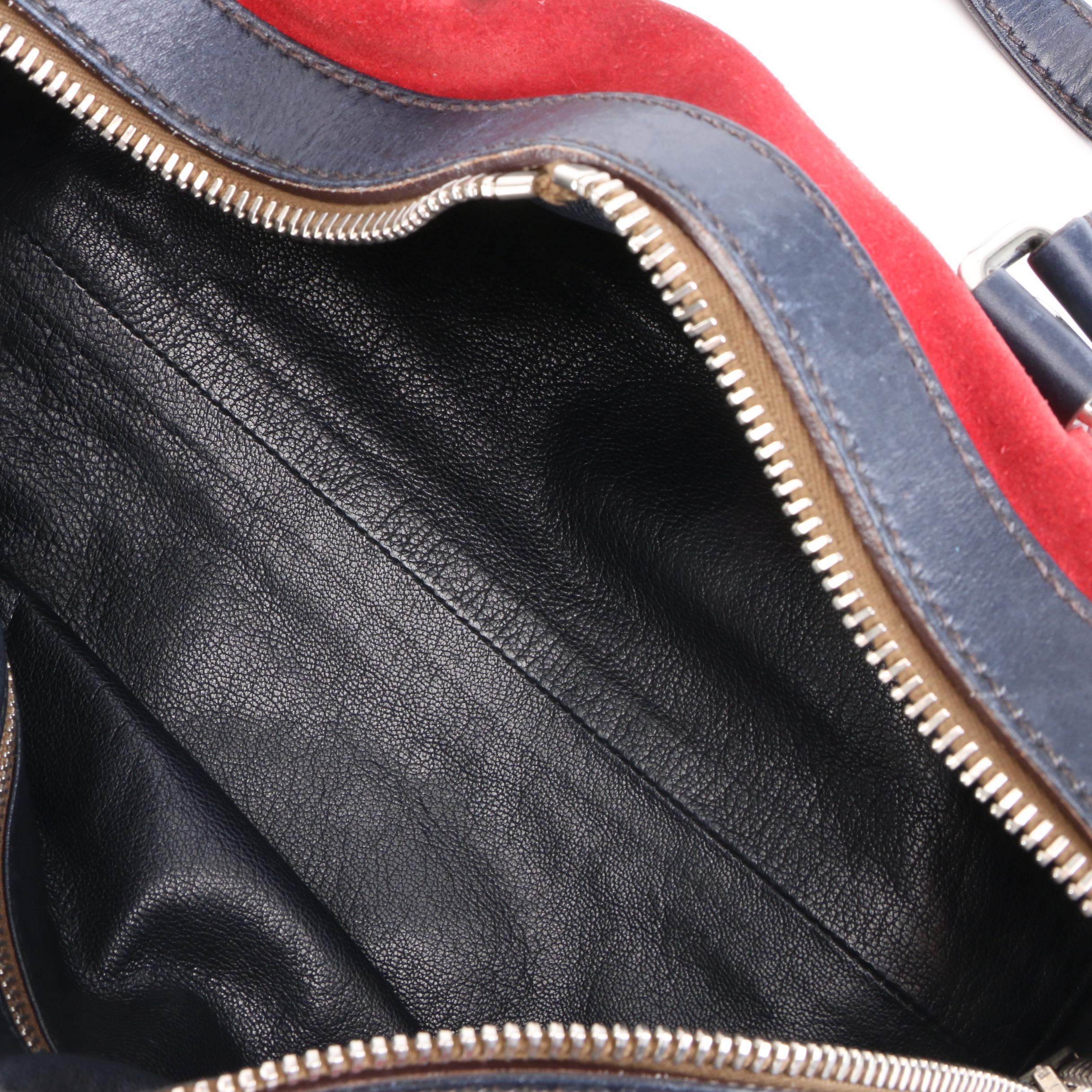 Prada Shoulder Bag in Suede and Leather