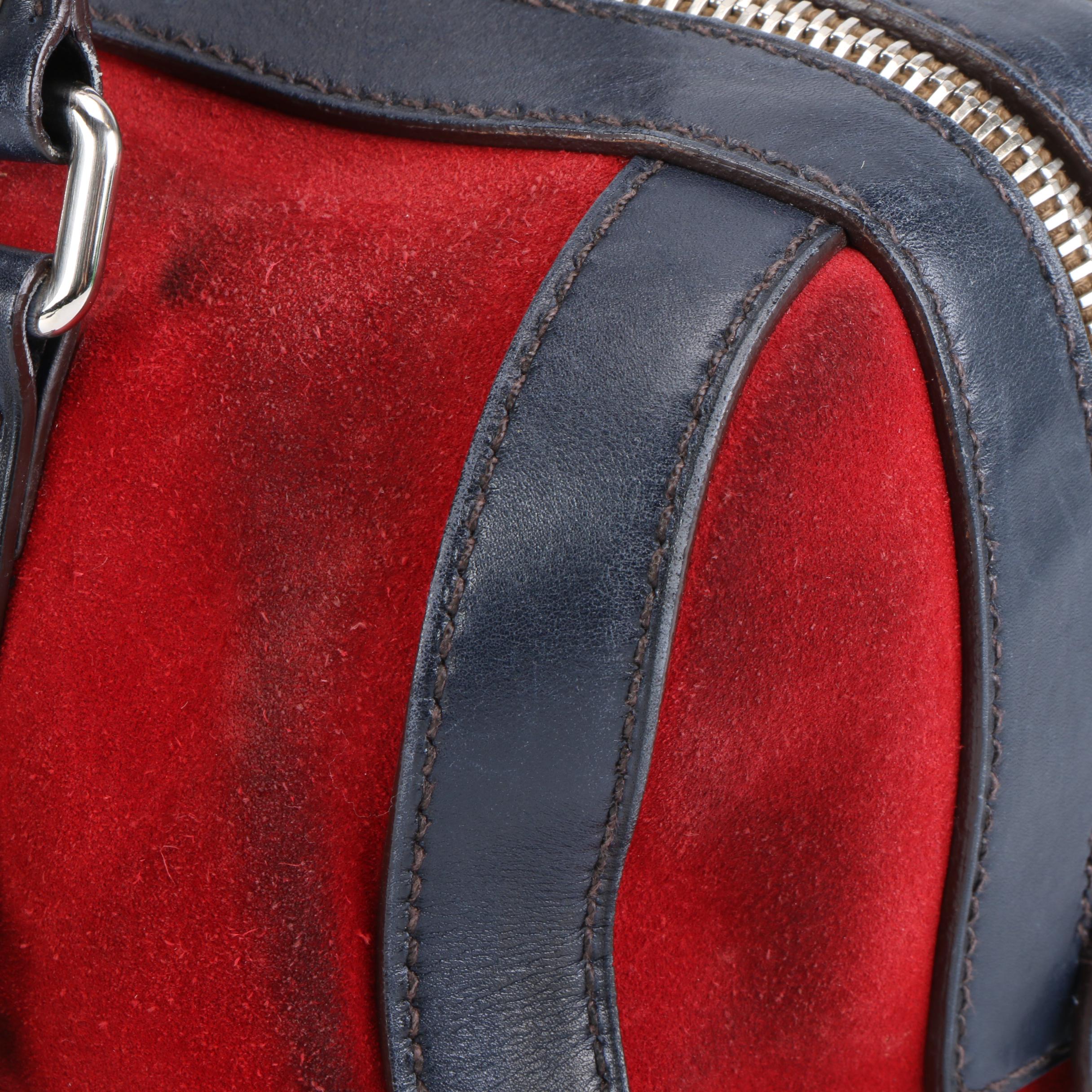 Prada Shoulder Bag in Suede and Leather