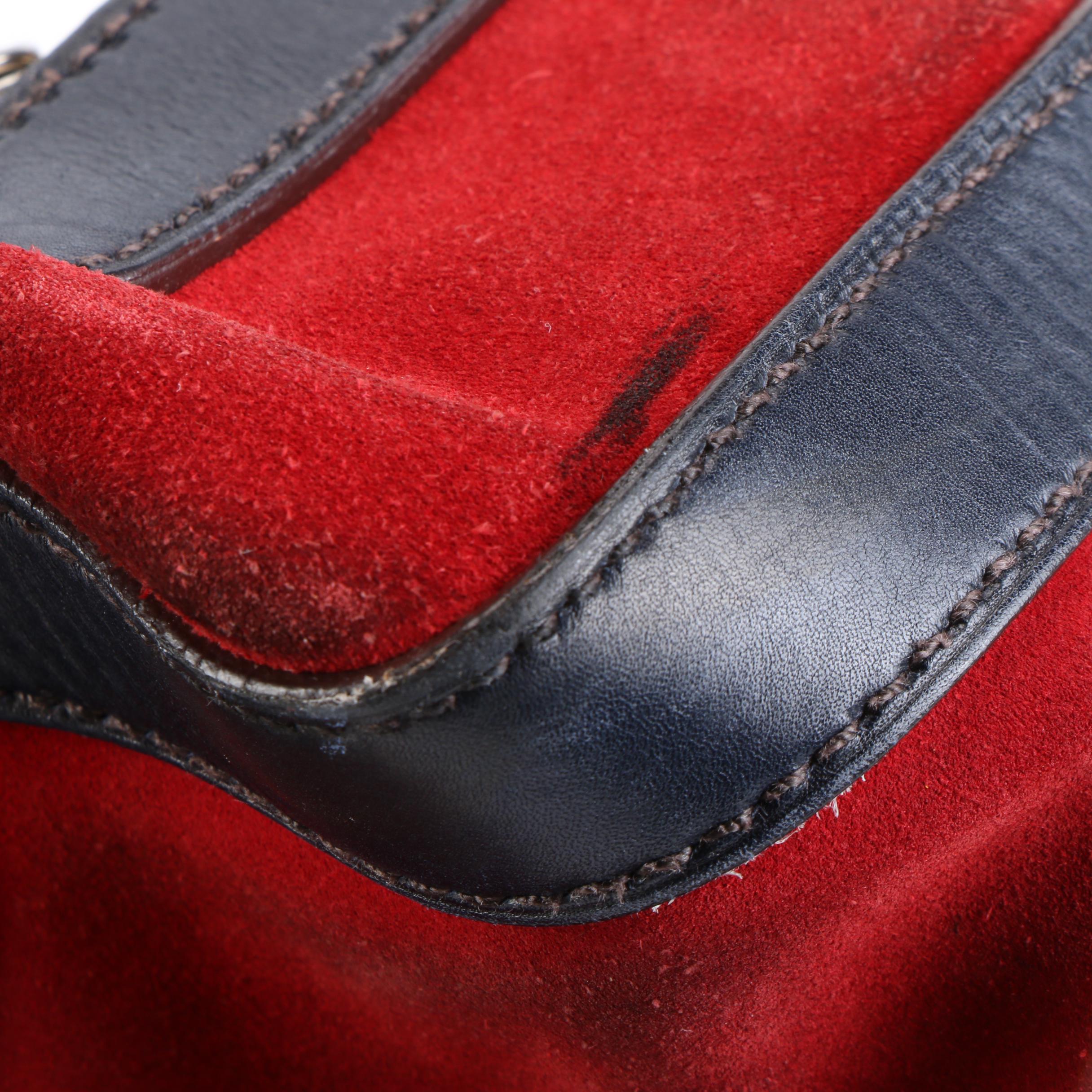 Prada Shoulder Bag in Suede and Leather