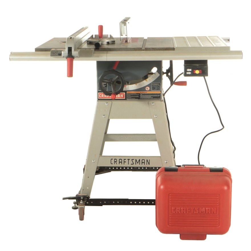 Craftsman Corded Electric Table Saw and Workbench