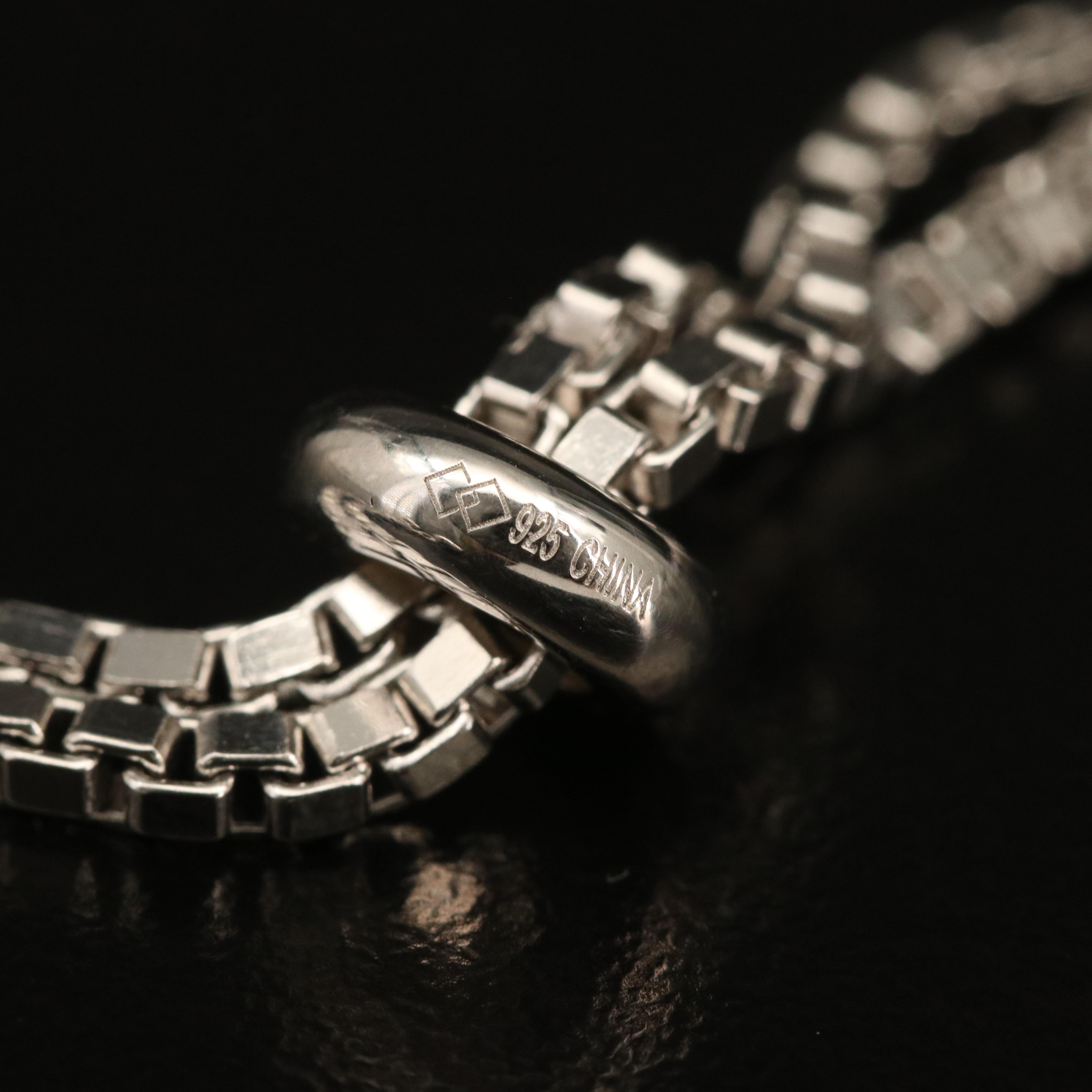 Sterling Tanzanite and Topaz Bolo Bracelet