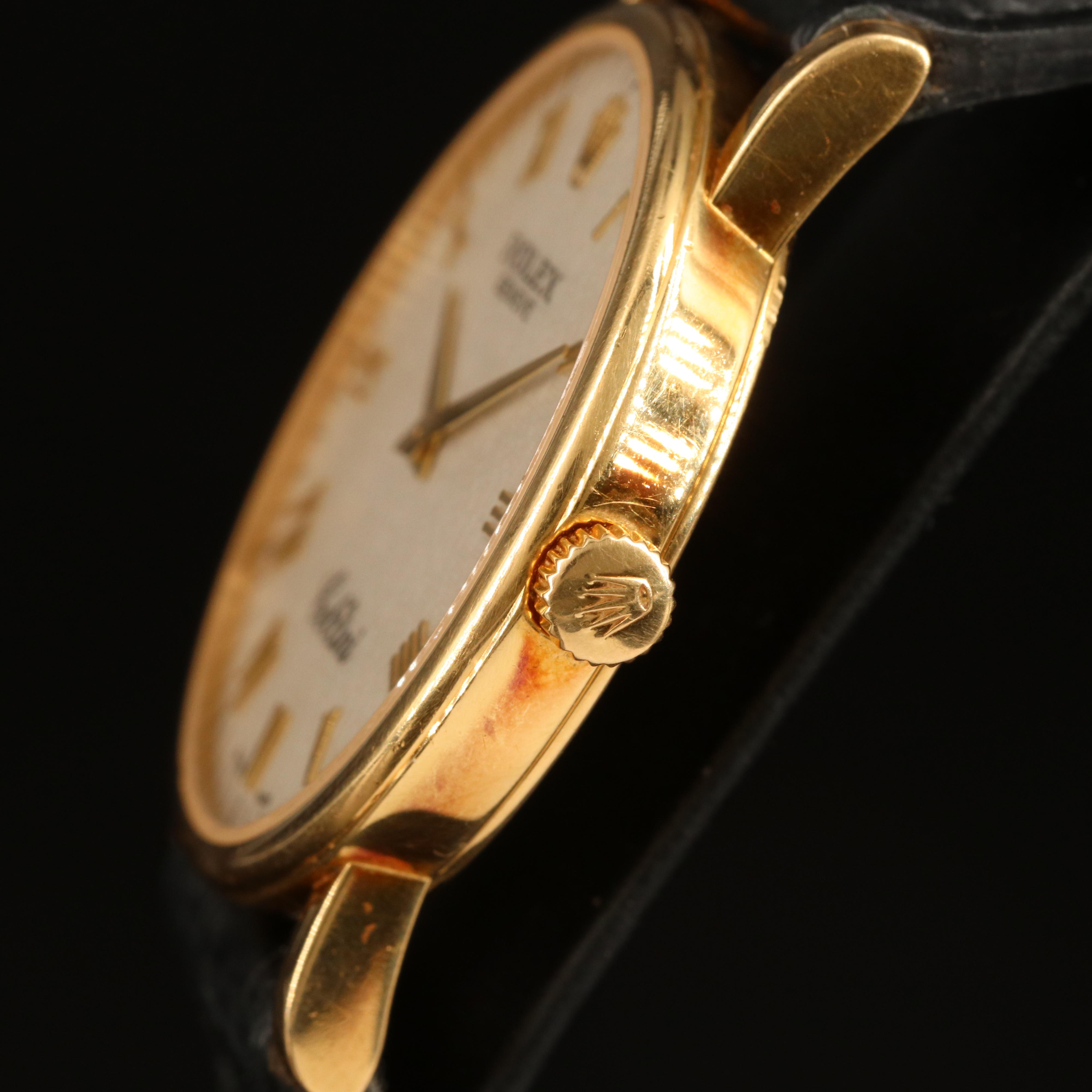 2006 Rolex Cellini 5115 18K Yellow Gold Stem Wind Watch