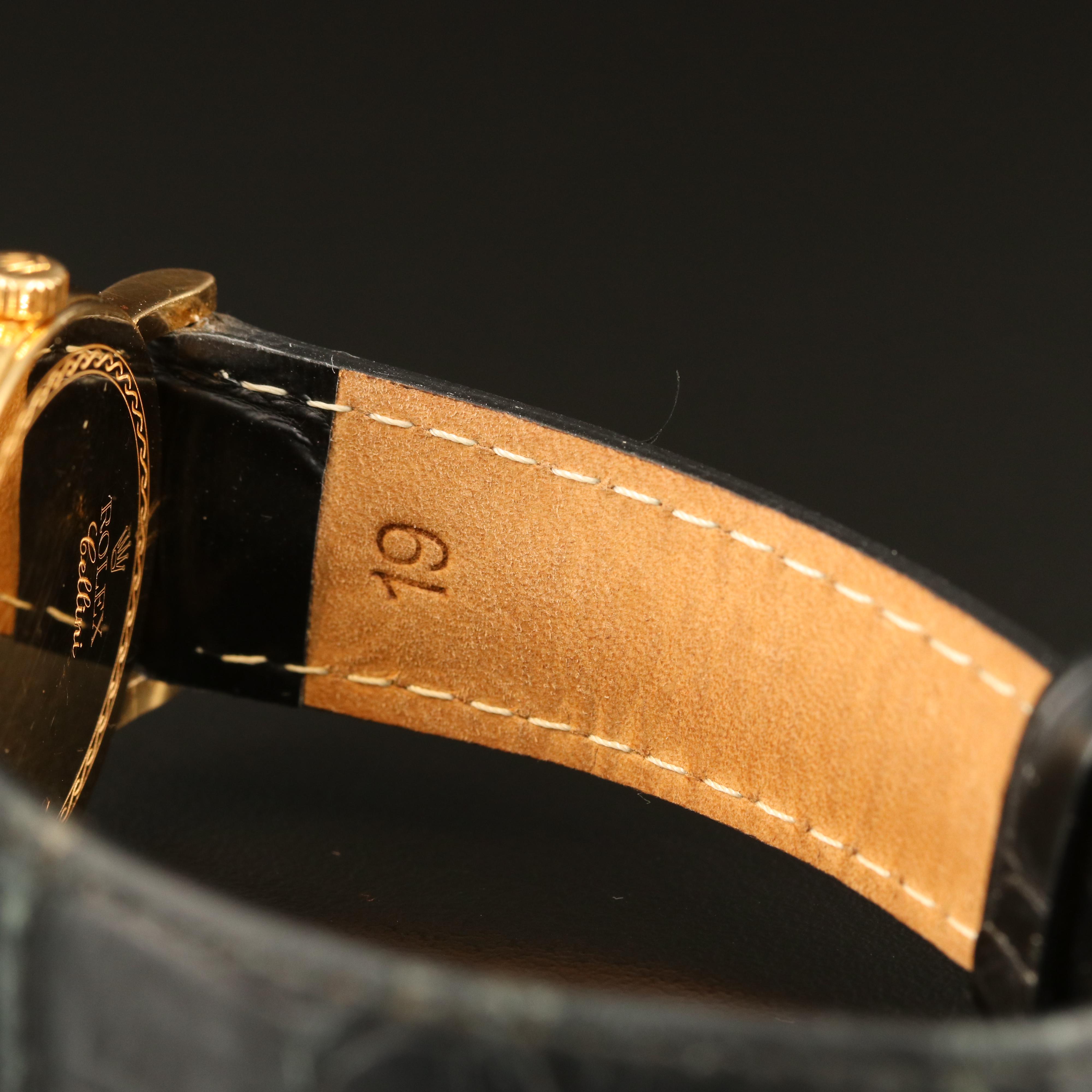 2006 Rolex Cellini 5115 18K Yellow Gold Stem Wind Watch