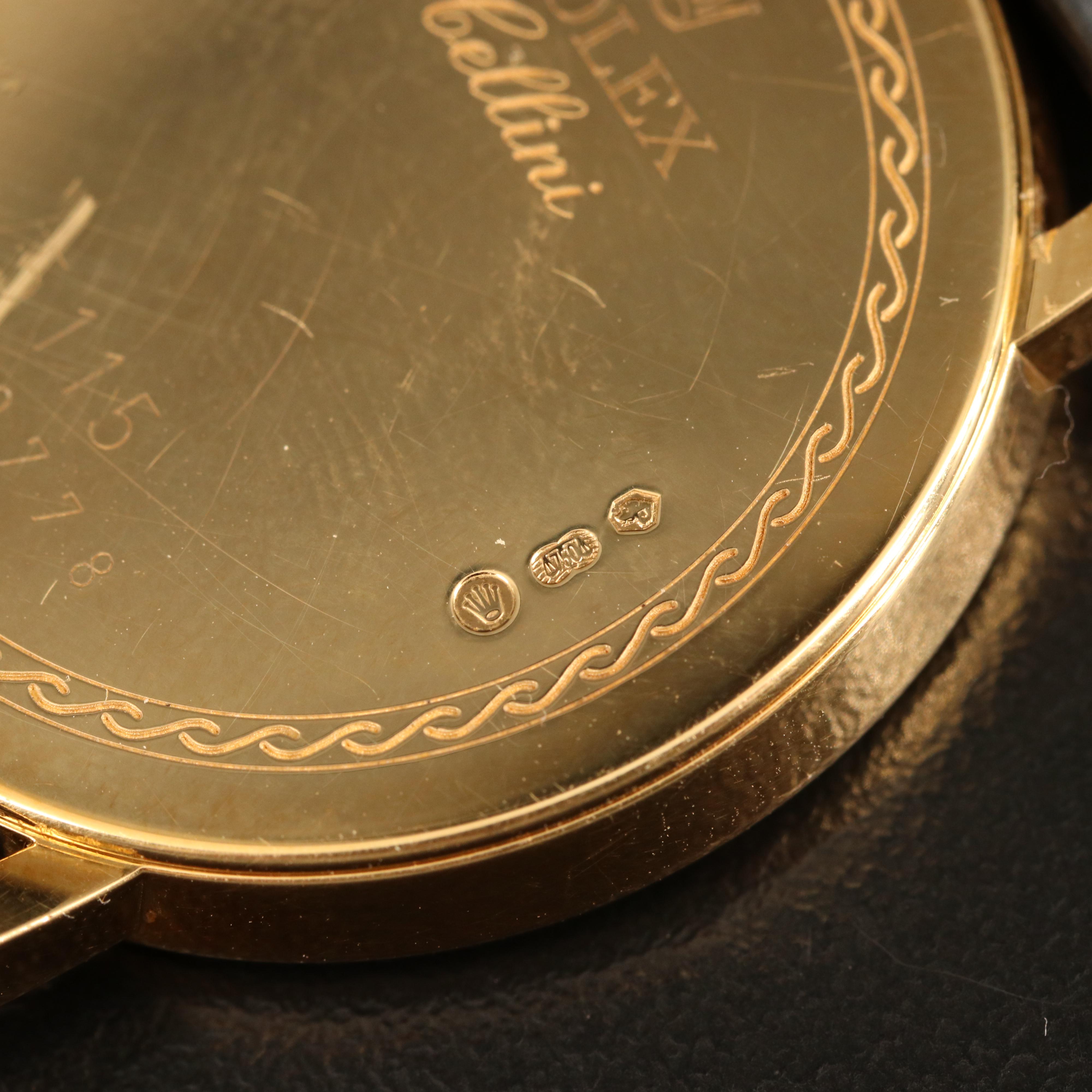 2006 Rolex Cellini 5115 18K Yellow Gold Stem Wind Watch