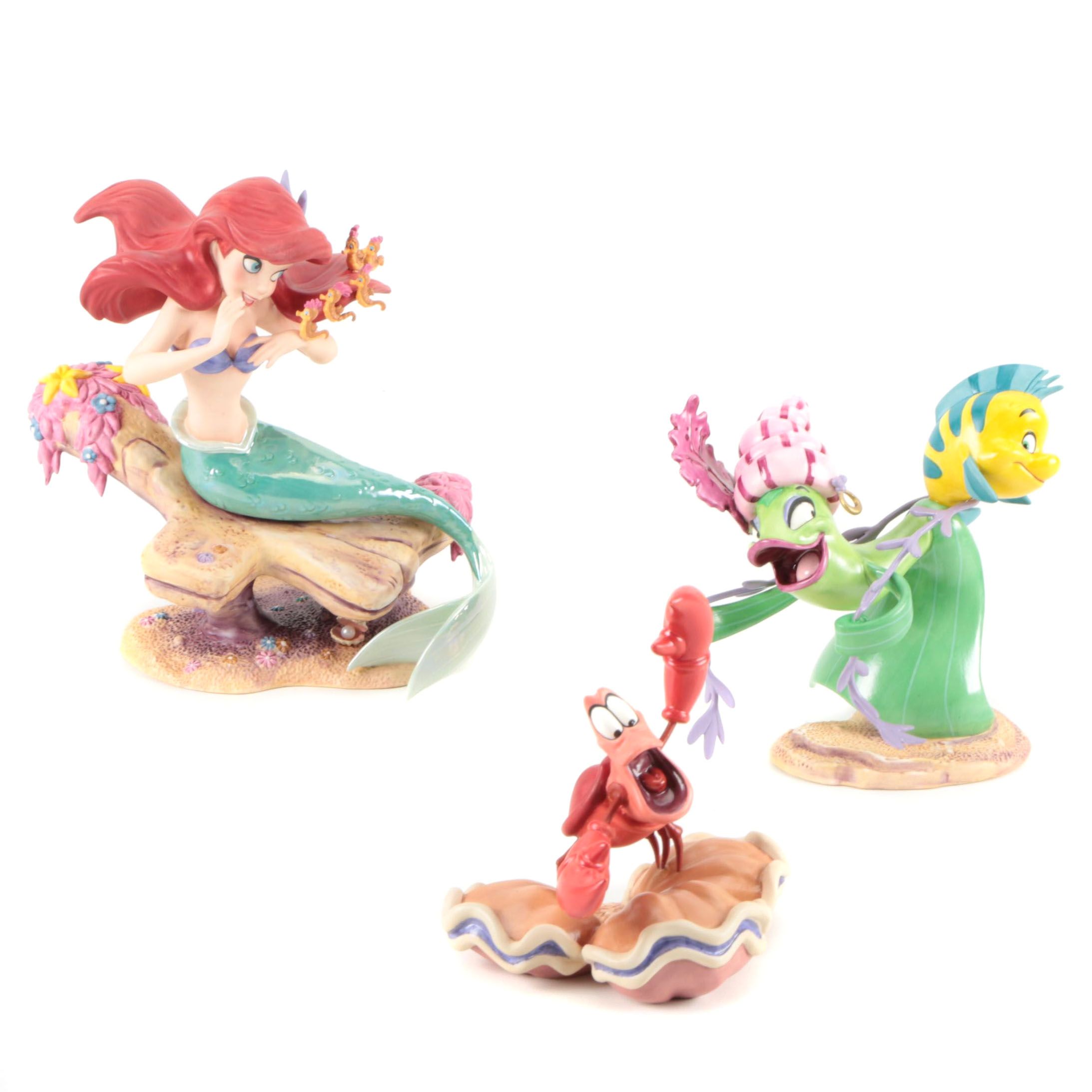Walt Disney Classics Collection "The Little Mermaid" Ceramic Figurines