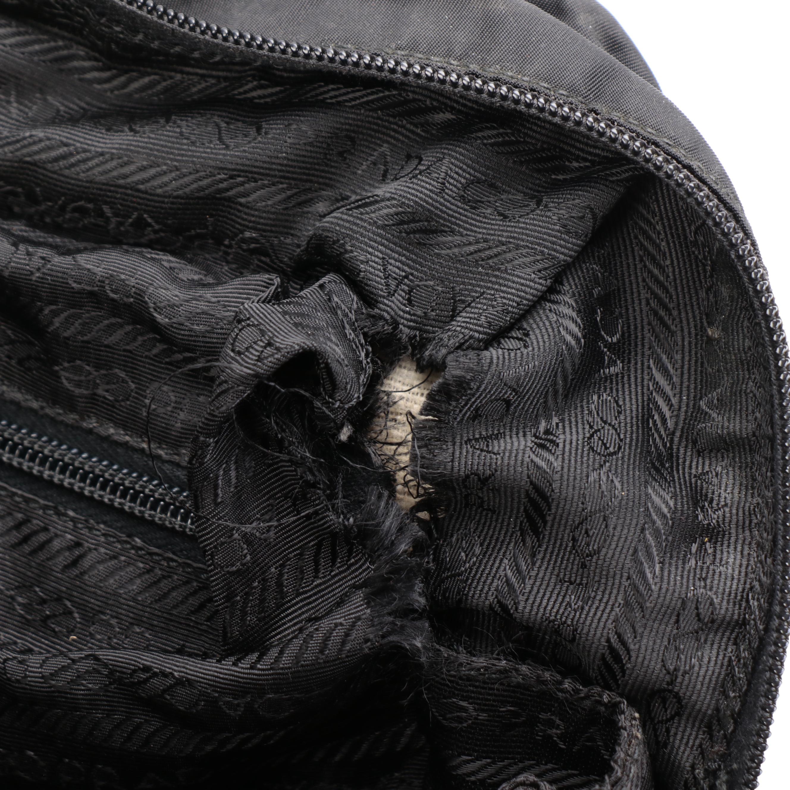 Prada Computer Bag in Black Tessuto Nylon with Saffiano Leather Trim