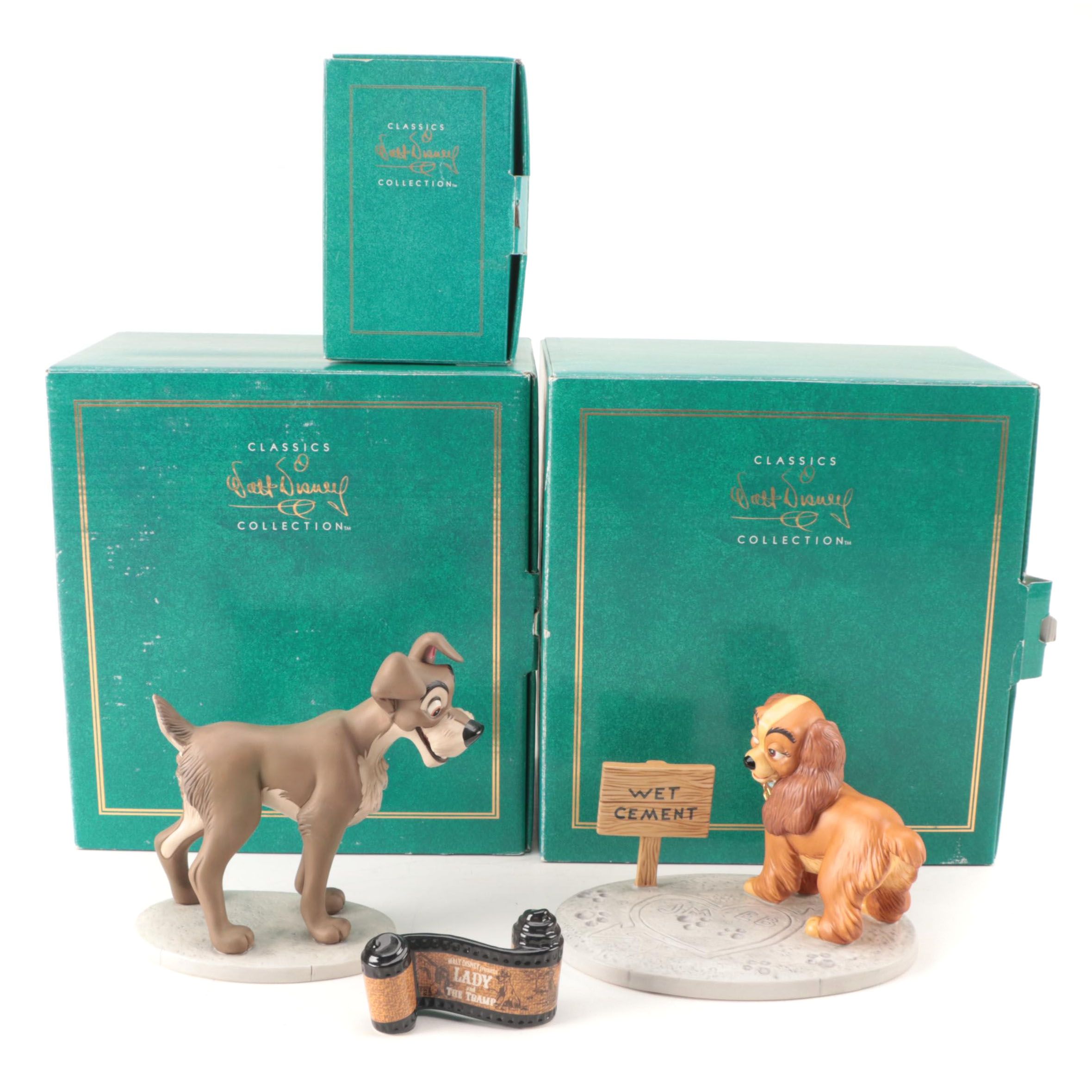 Walt Disney Classics Collection "Lady and the Tramp" Ceramic Figurines