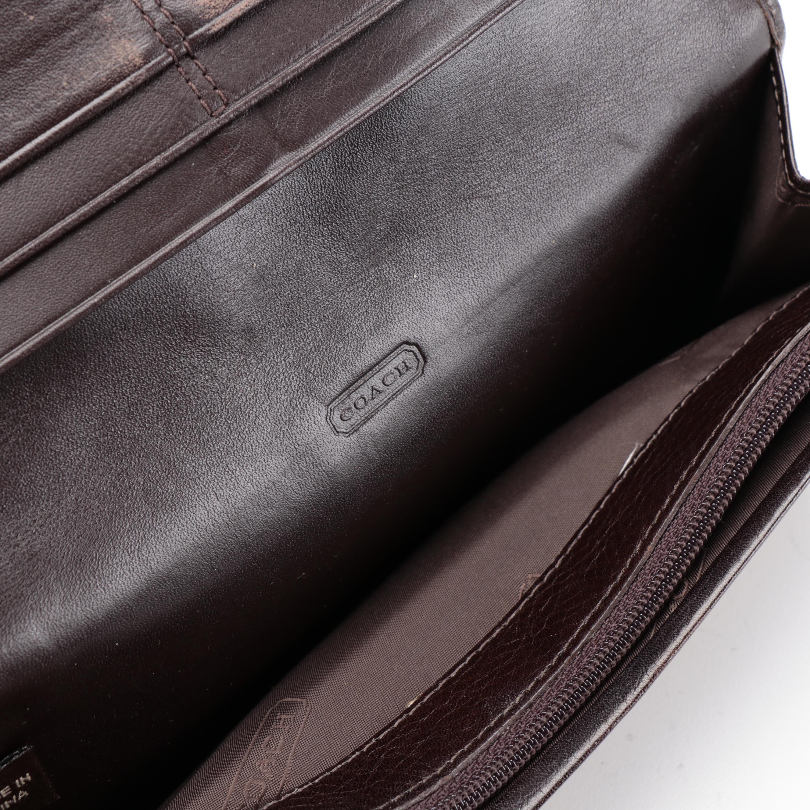 Coach Legacy 11140 Shoulder Bag and Flap Wallet in Signature Canvas and Leather