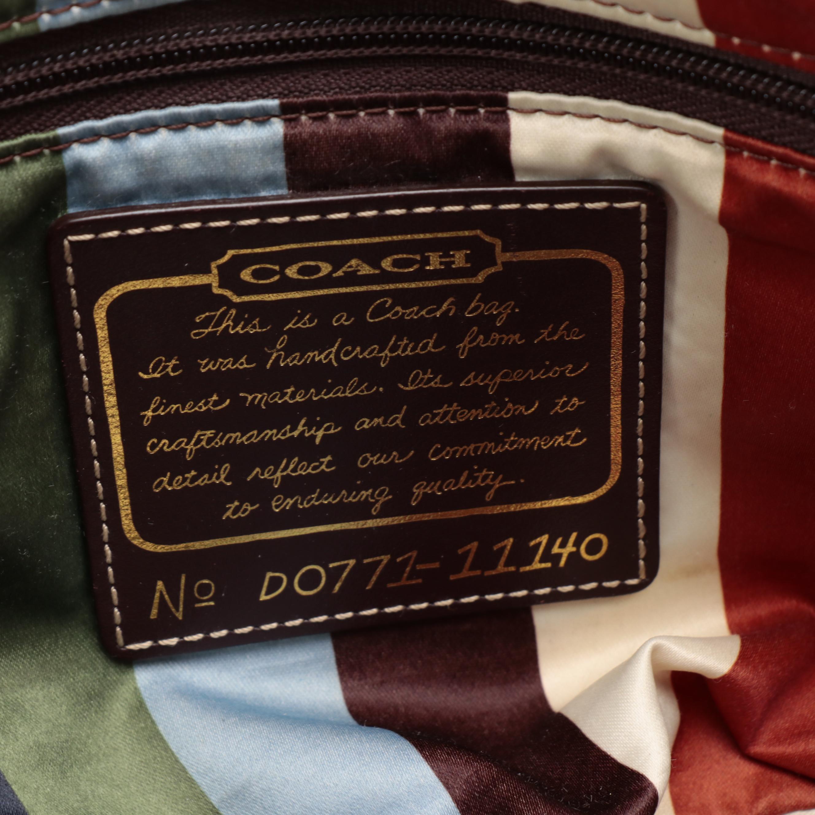 Coach Legacy 11140 Shoulder Bag and Flap Wallet in Signature Canvas and Leather