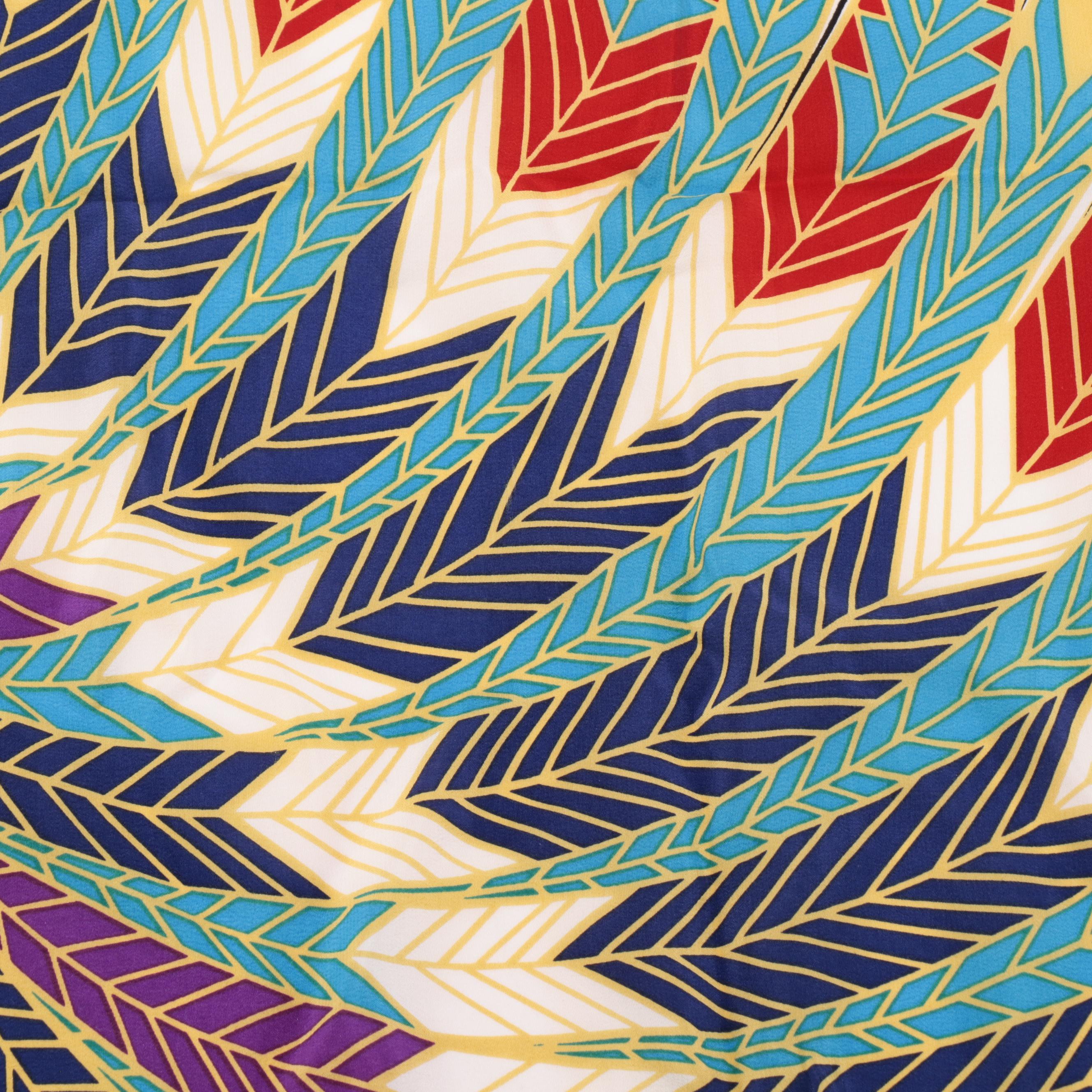 Erté "The Nile" Egyptian Goddess Themed Silk Scarf