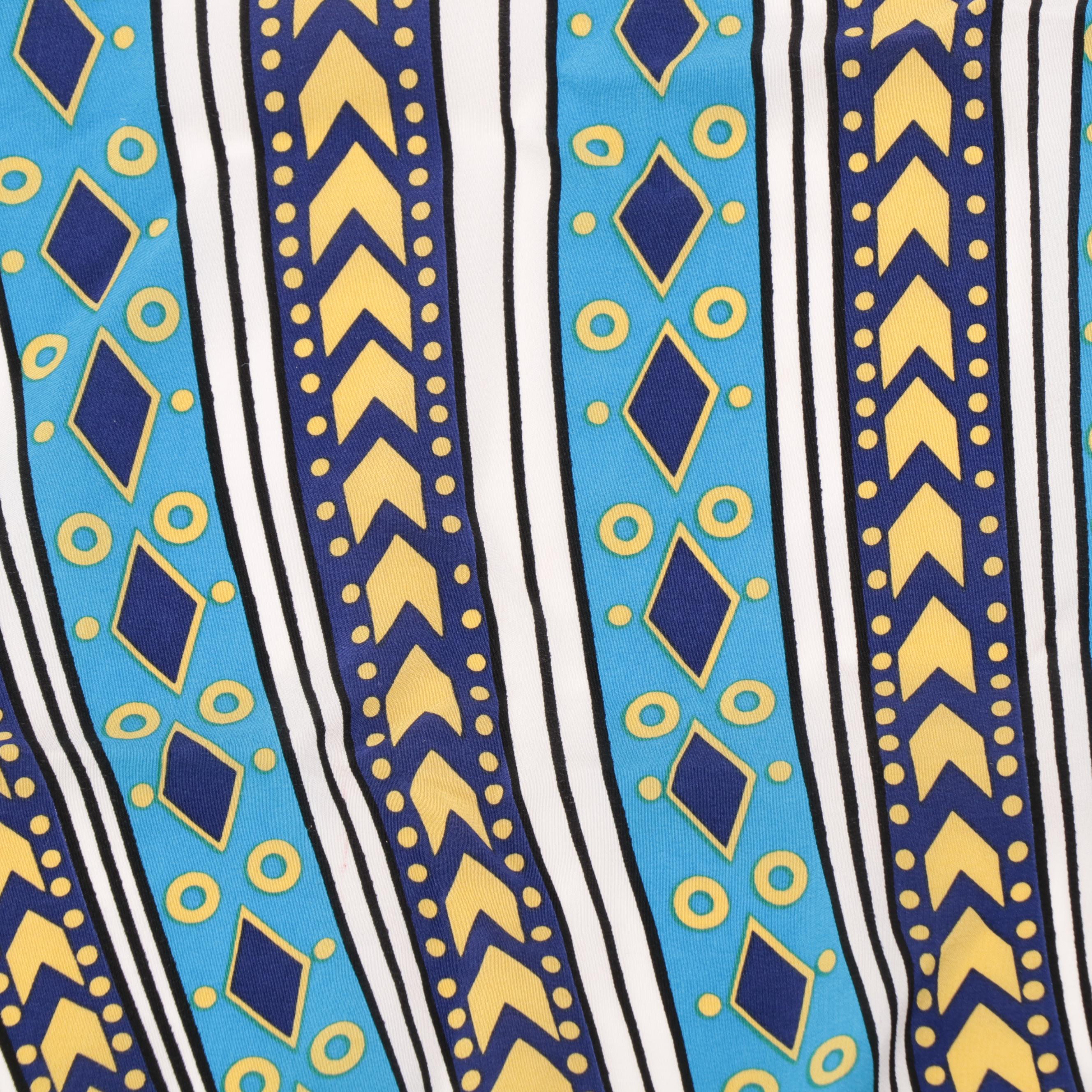 Erté "The Nile" Egyptian Goddess Themed Silk Scarf