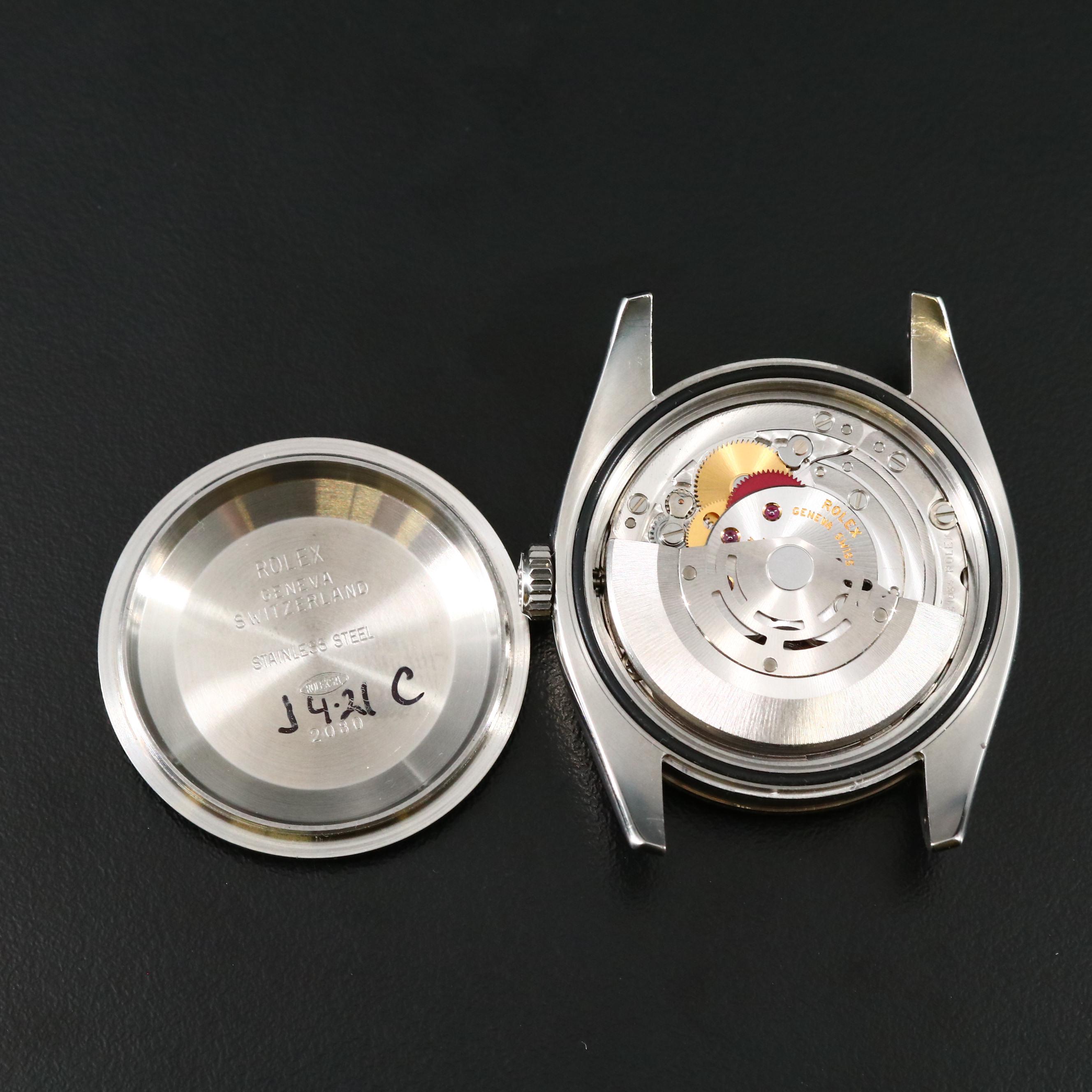 Rolex Oyster Perpetual 116034 18K White Gold and Stainless Steel Watch