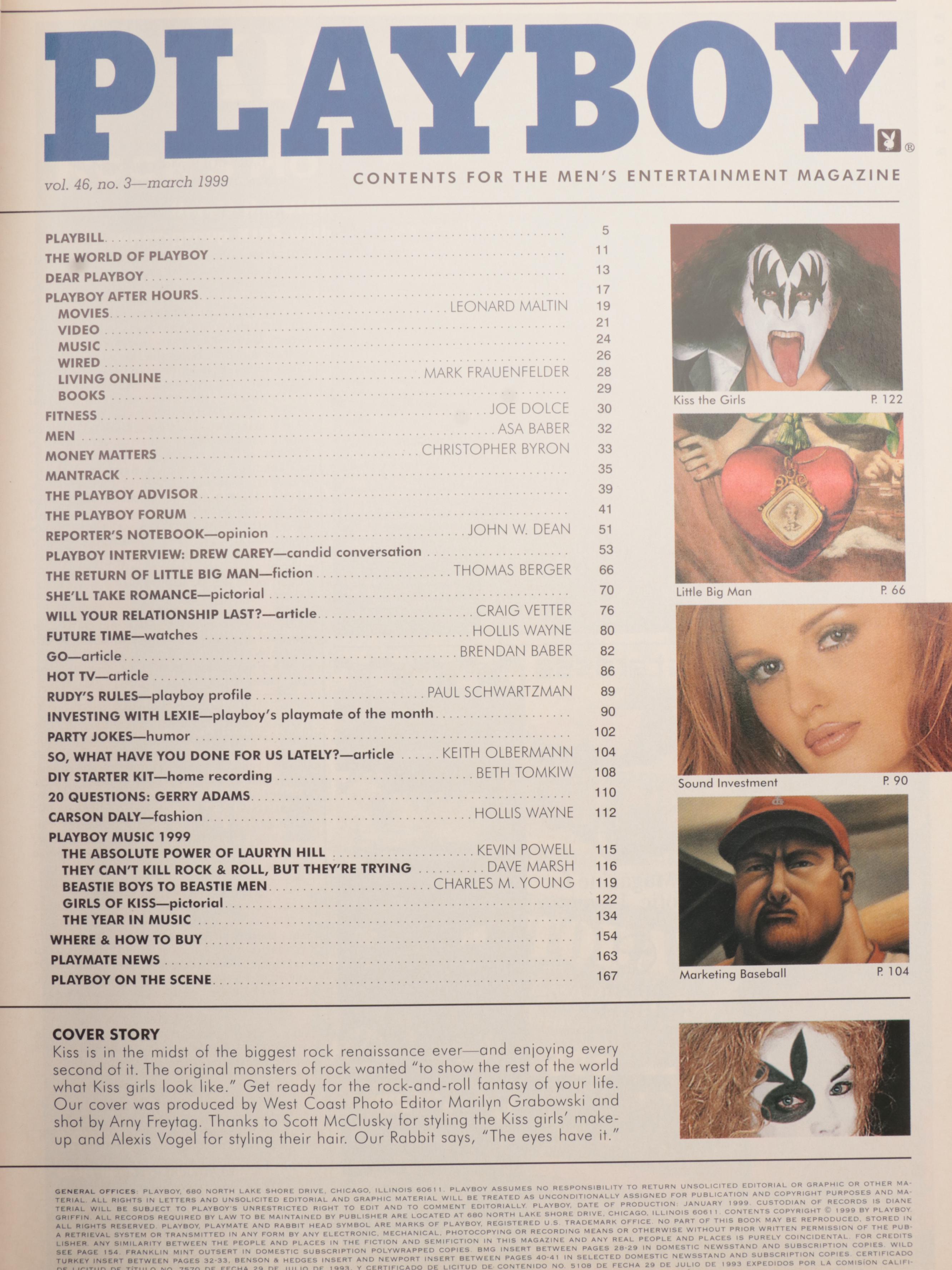 "Playboy" Magazines Featuring Jenny McCarthy, Pamela Anderson and Other