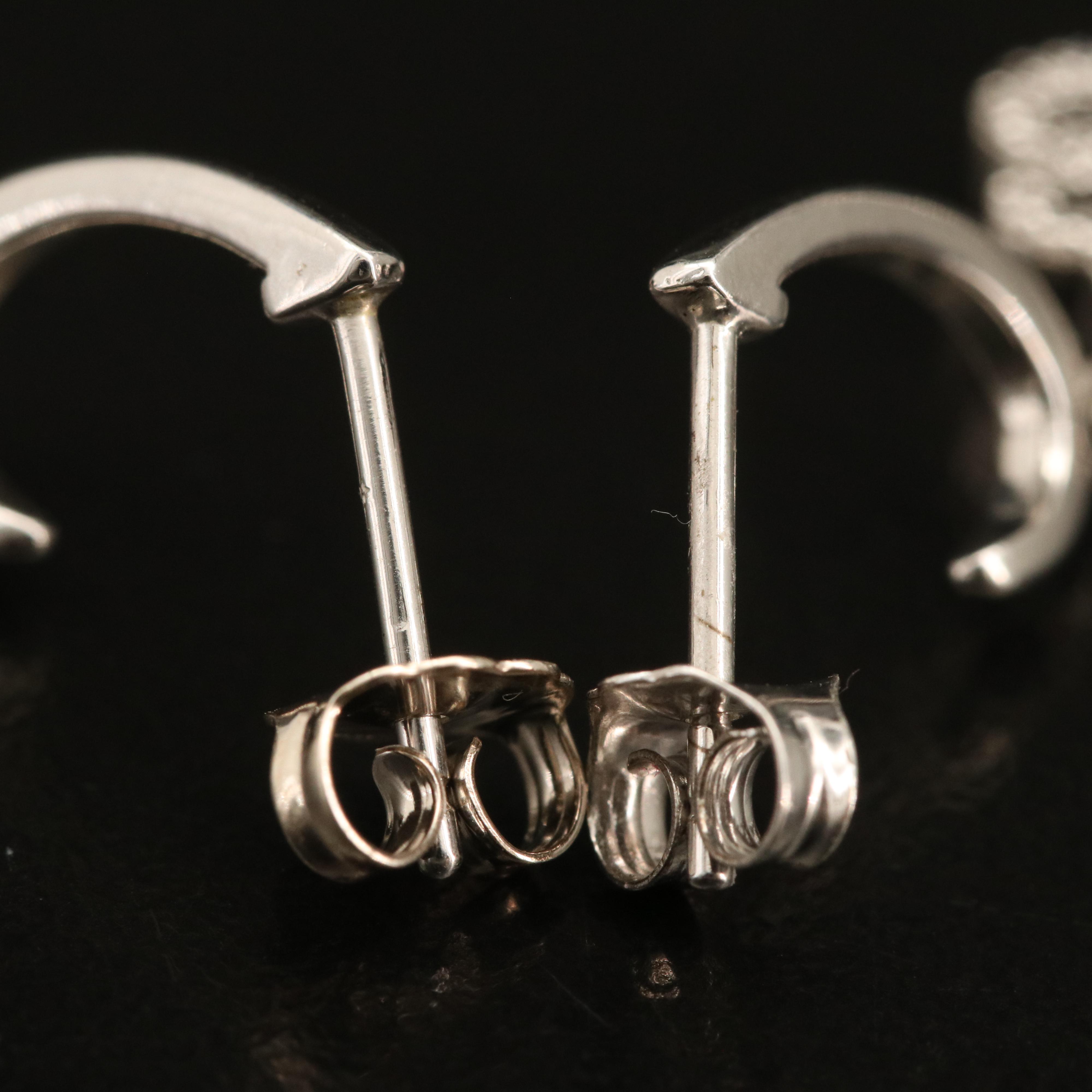 Sterling Pavé Diamond Paw Drop Earrings