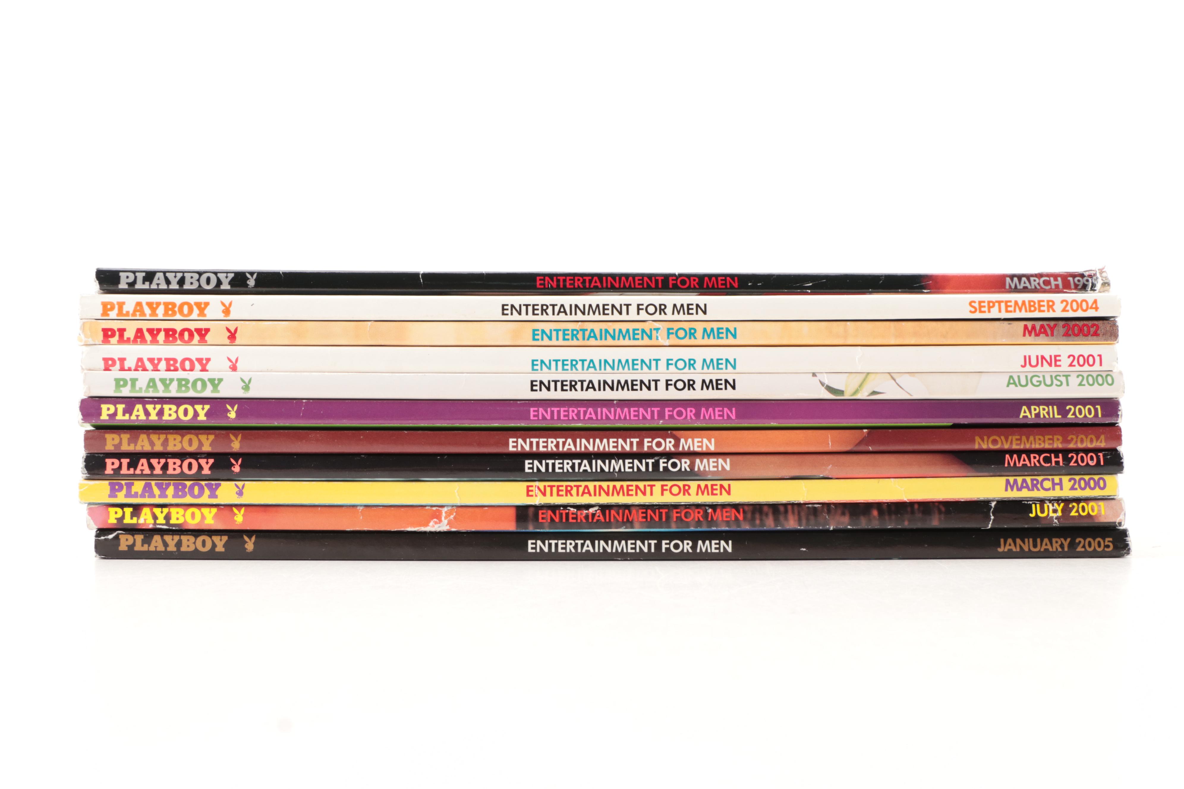 "Playboy" Magazines Featuring Jenny McCarthy, Pamela Anderson and Other