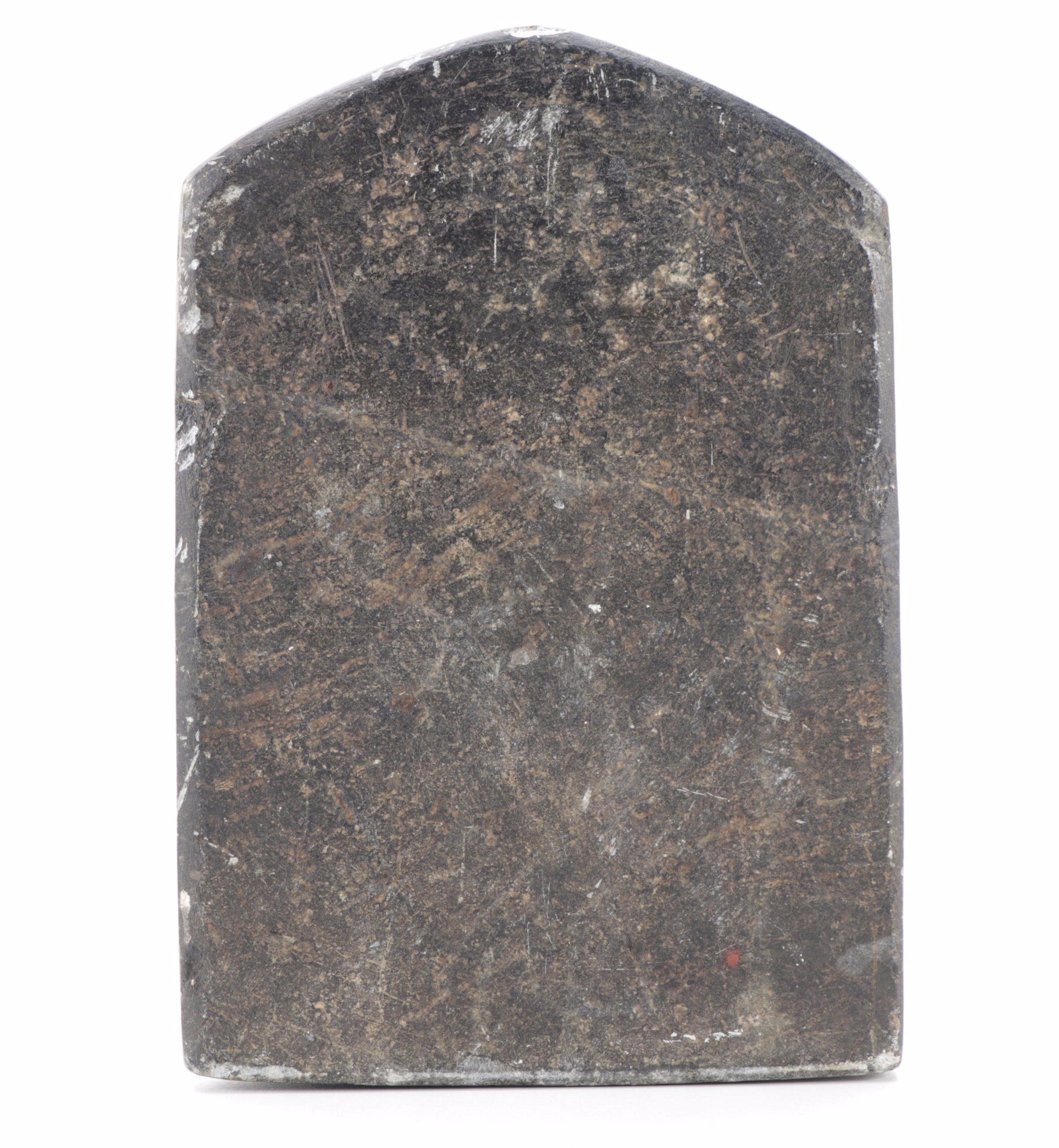 Hindu Carved Black Stone Kala Bhairava Ashtami Idol