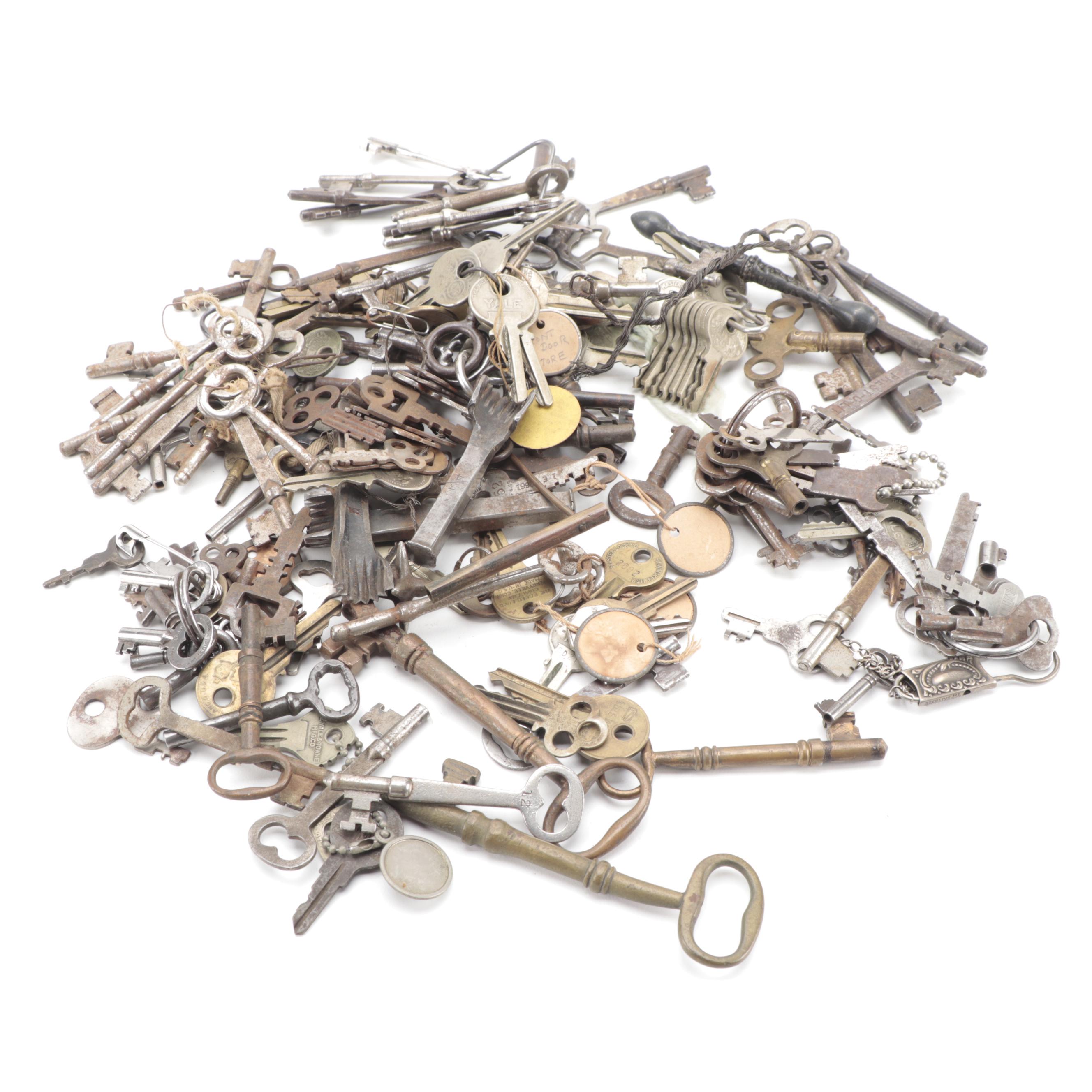 Assorted Metal and Steel Keys