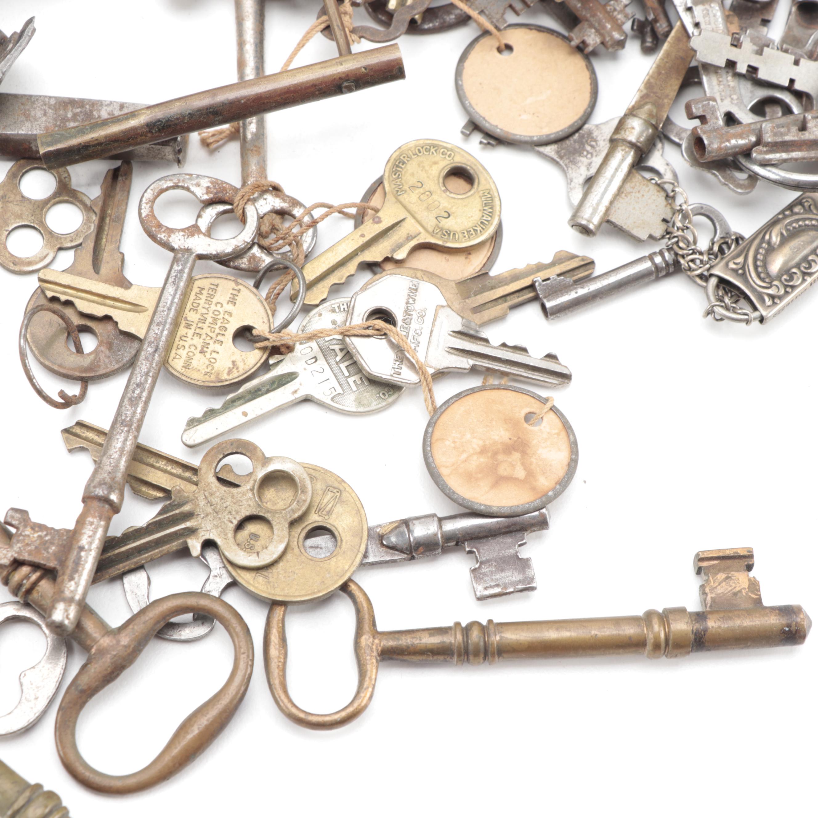 Assorted Metal and Steel Keys