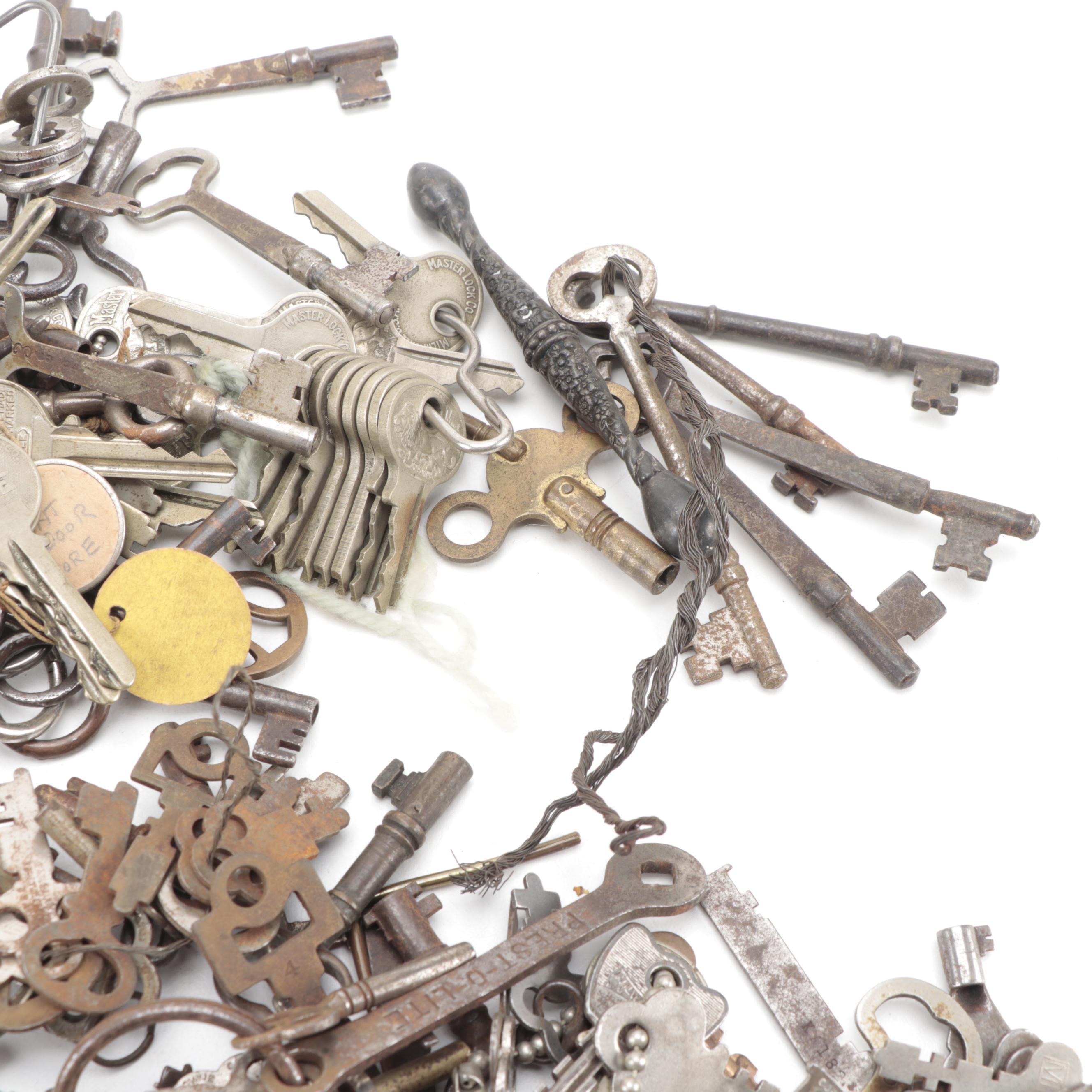 Assorted Metal and Steel Keys