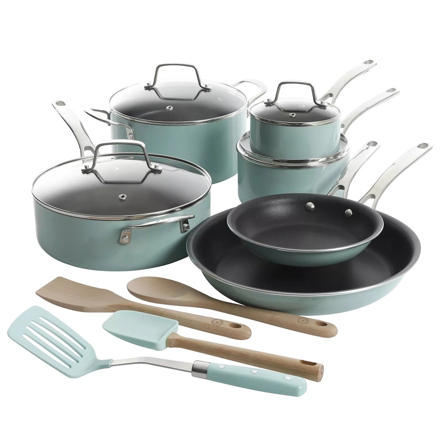 Martha Stewart 14-Piece Nonstick Aluminum Cookware Set