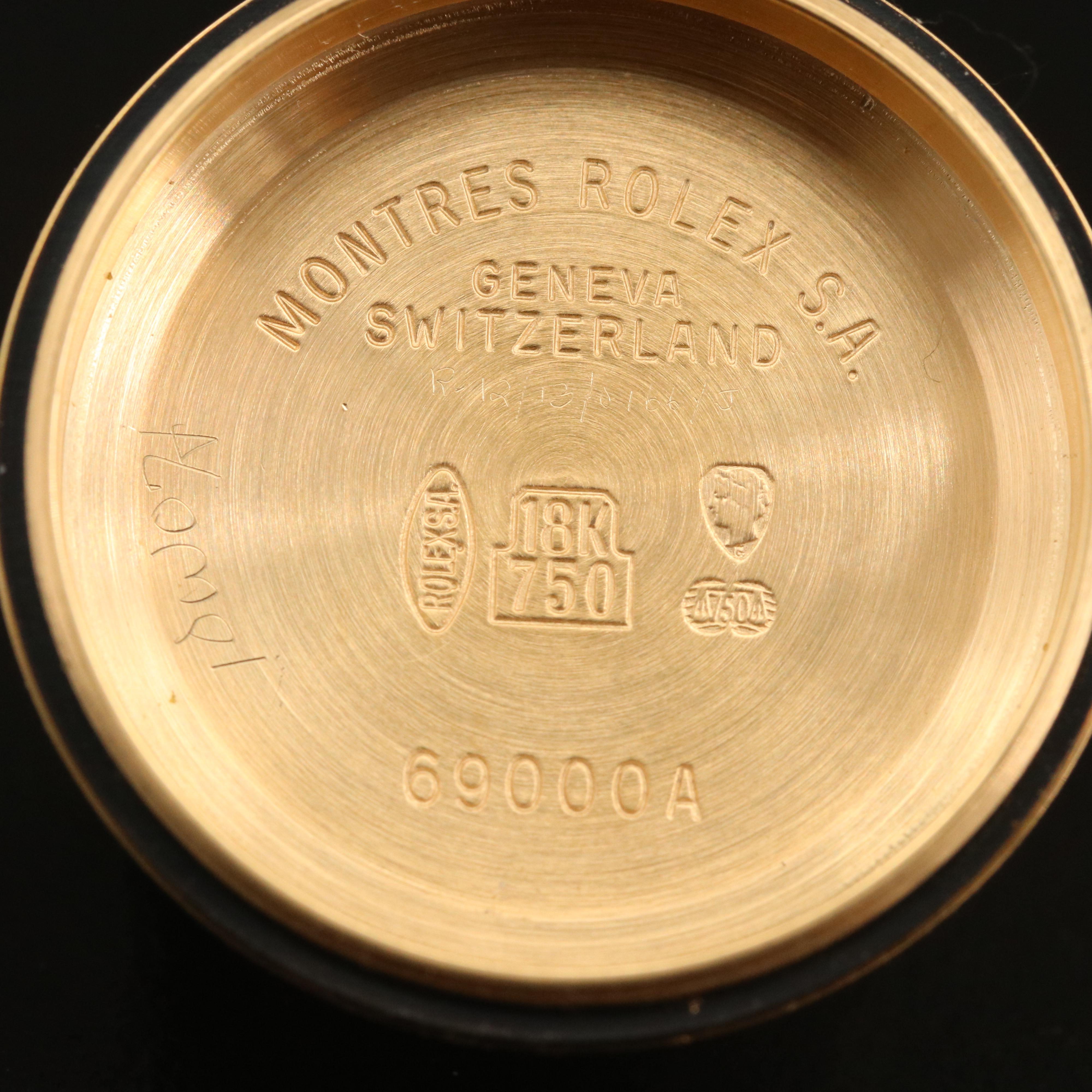 1990 Rolex Datejust President 18K Gold and 1.20 CTW Diamond Watch