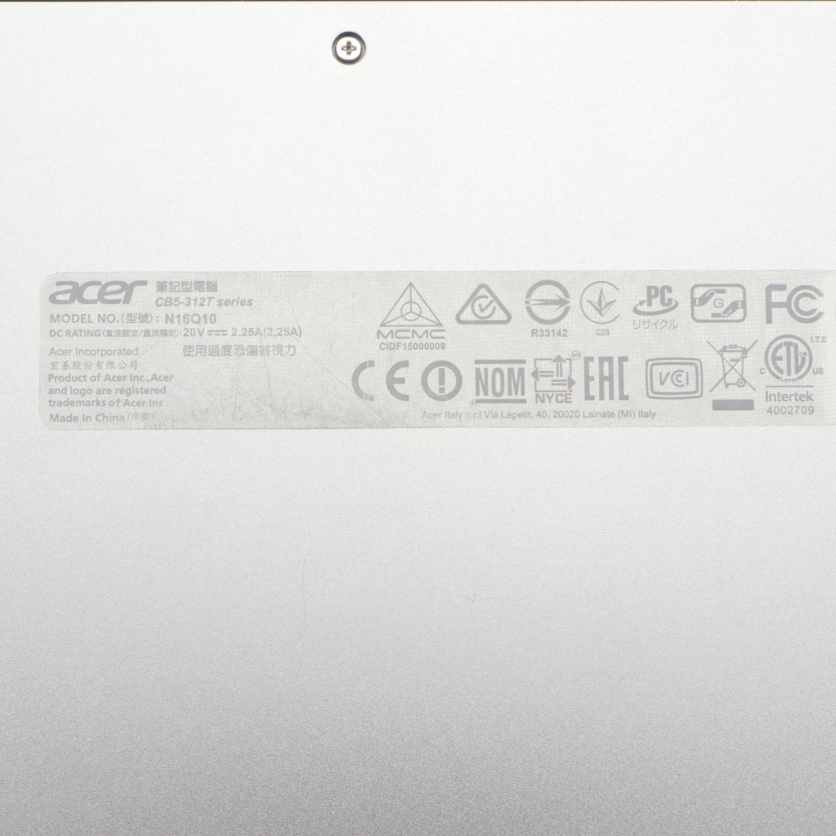 Acer Chromebook R 13 Convertible Laptop with Power Adapter, 2017