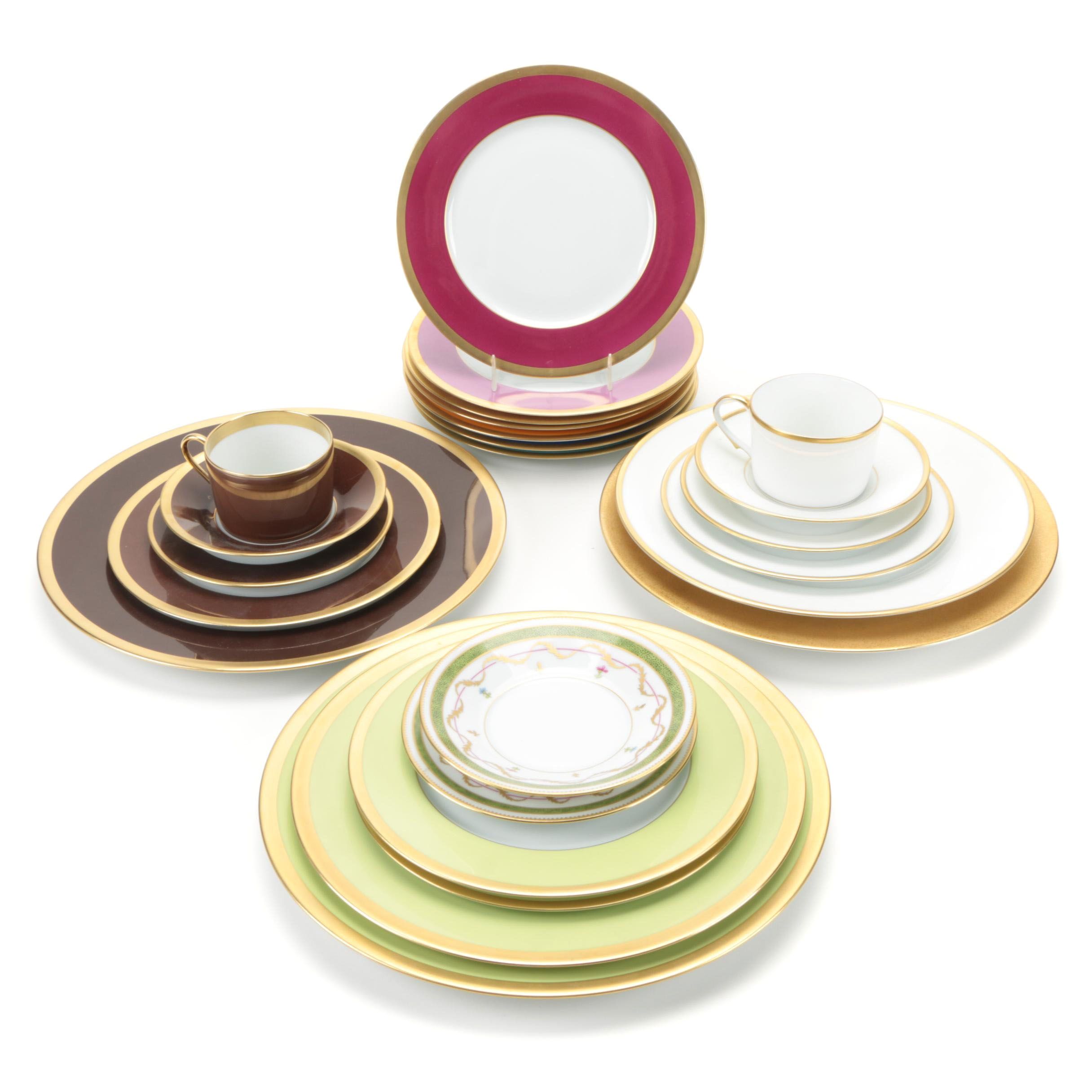 Haviland "Laque de Chine", "Vieux Paris Vert", and Other Porcelain Dinnerware