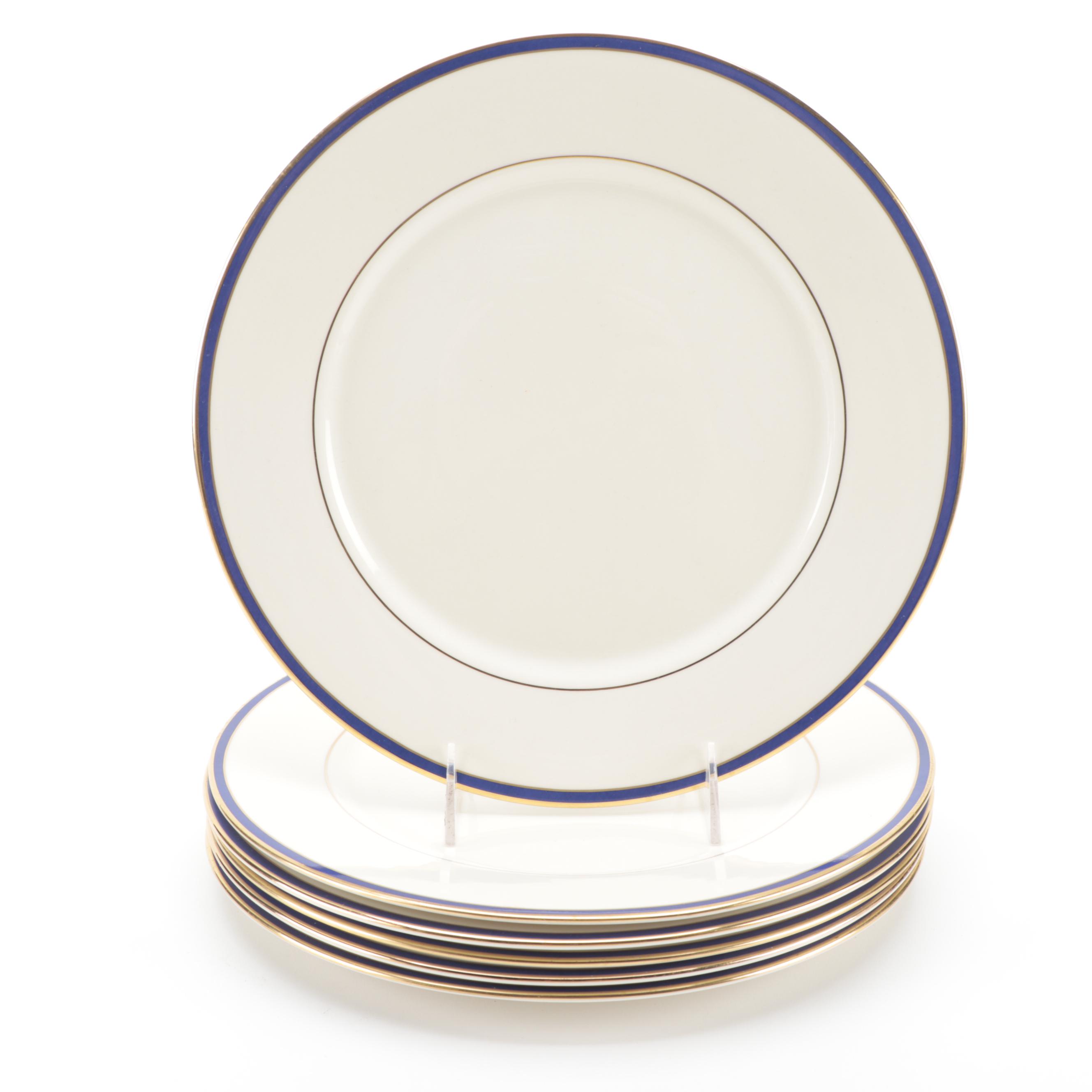 Myott Staffordshire "The Crowing" with Lenox "Urban Twilight" Plates