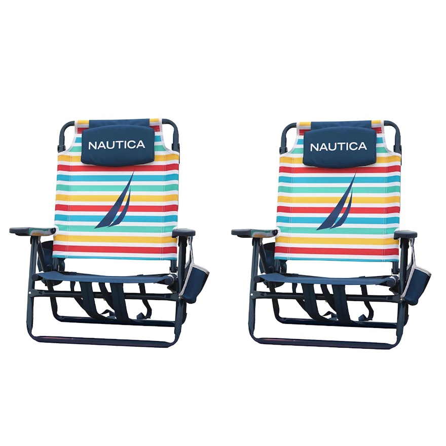 Nautica Beach Chair 2-Pack in Rainbow Block