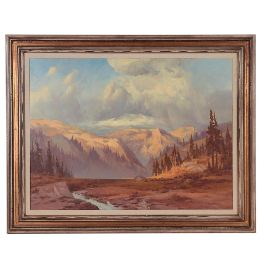 Rod Goebel Oil Painting "Meadow Mists"