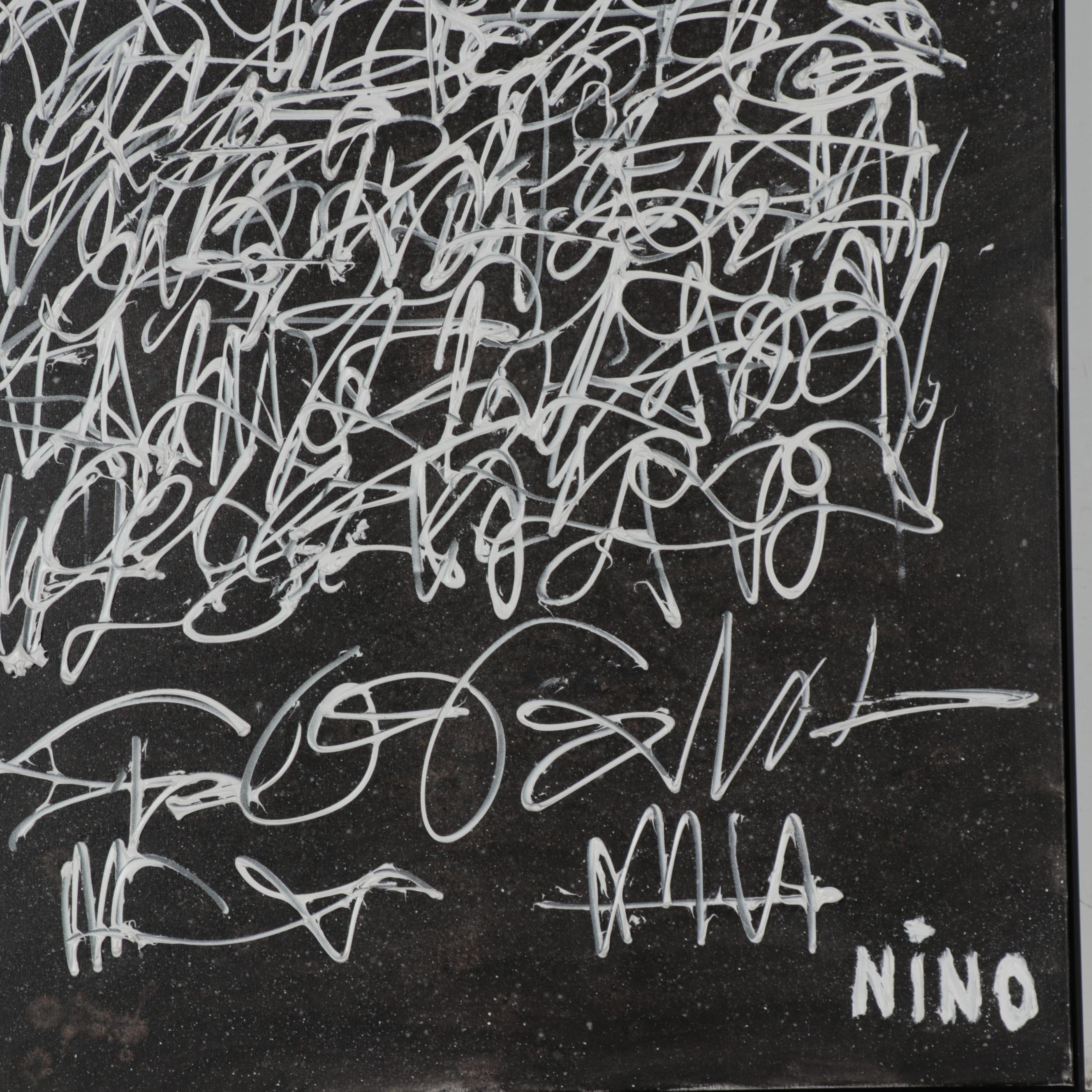 Anthony "Nino" Sarti Mixed Media Painting "Shakespeare's Wall: Love Letters..."