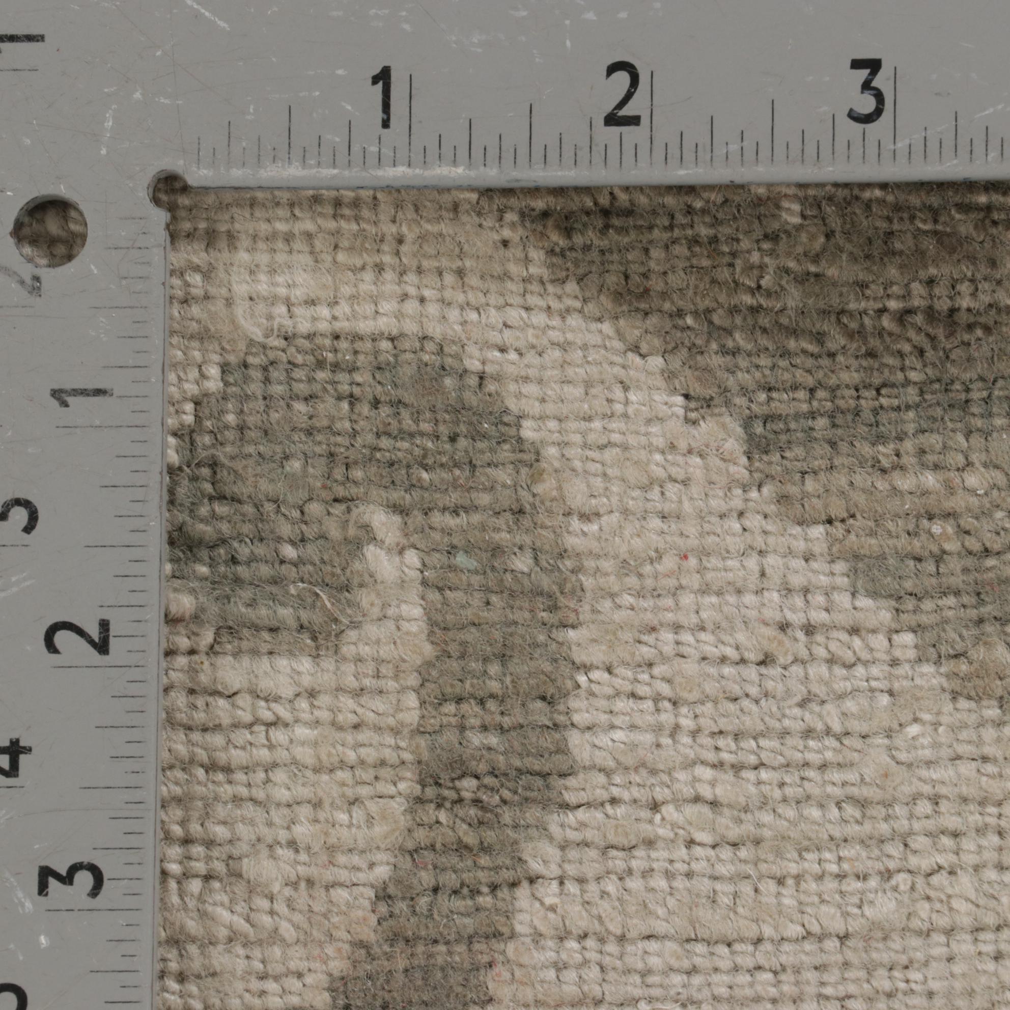 2' x 2' Hand-Knotted Indian Modern Style Art Silk Rugs, 2010s