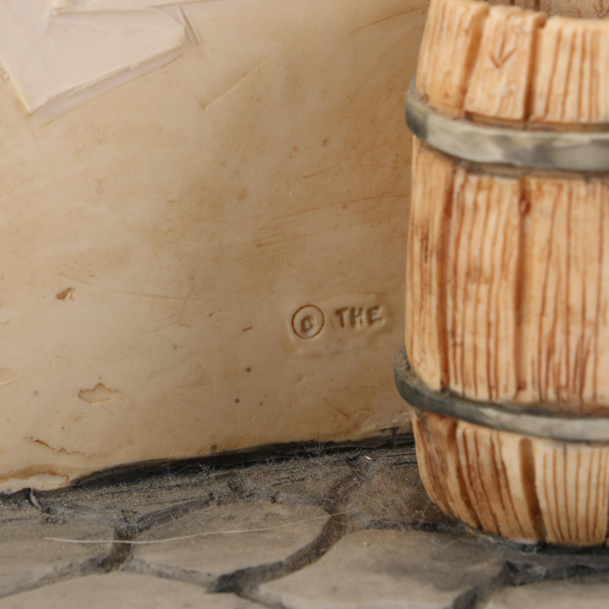 Schmid for Walt Disney "Pinocchio" Figurine on Wooden Base