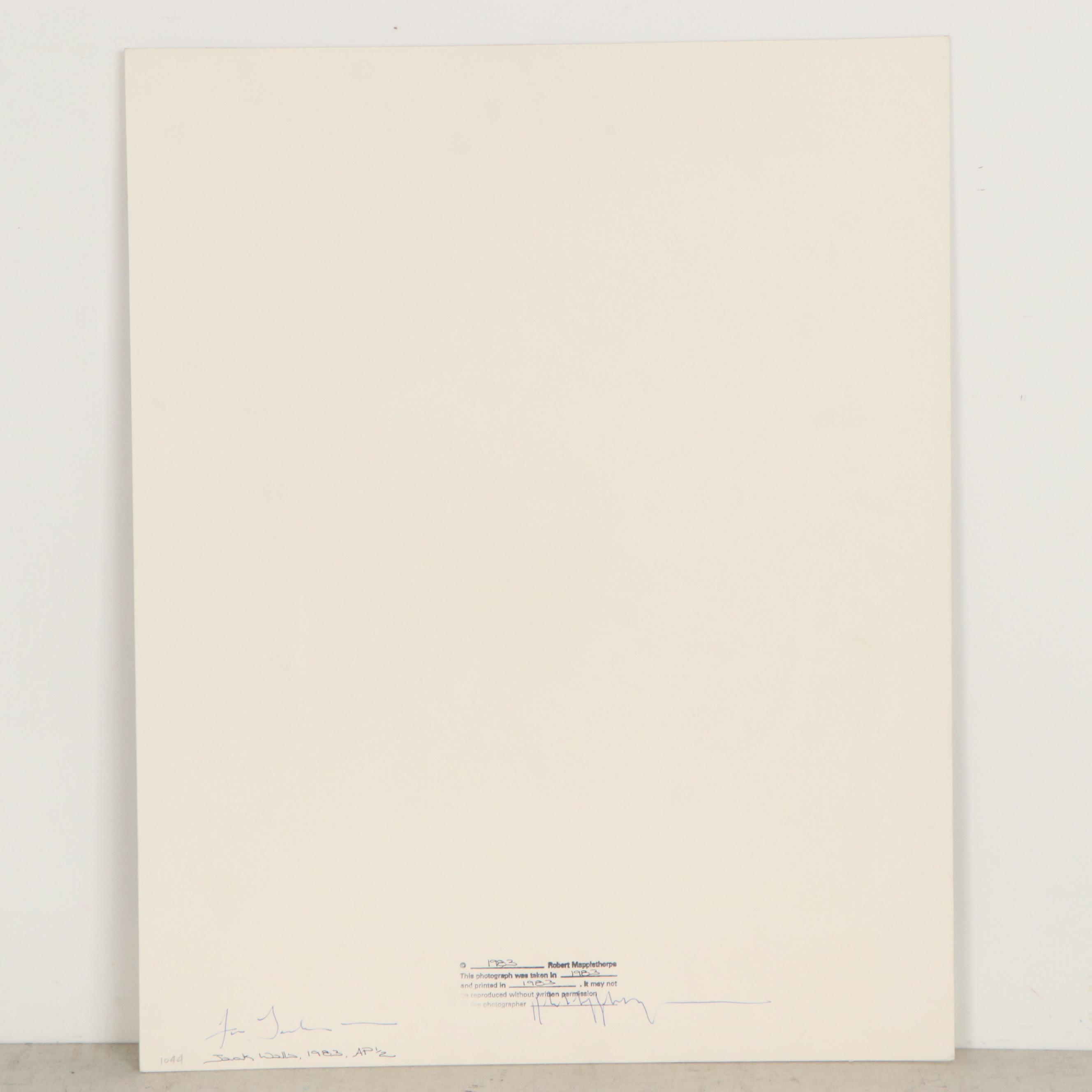 Robert Mapplethorpe Silver Gelatin Print "Jack Walls," 1983