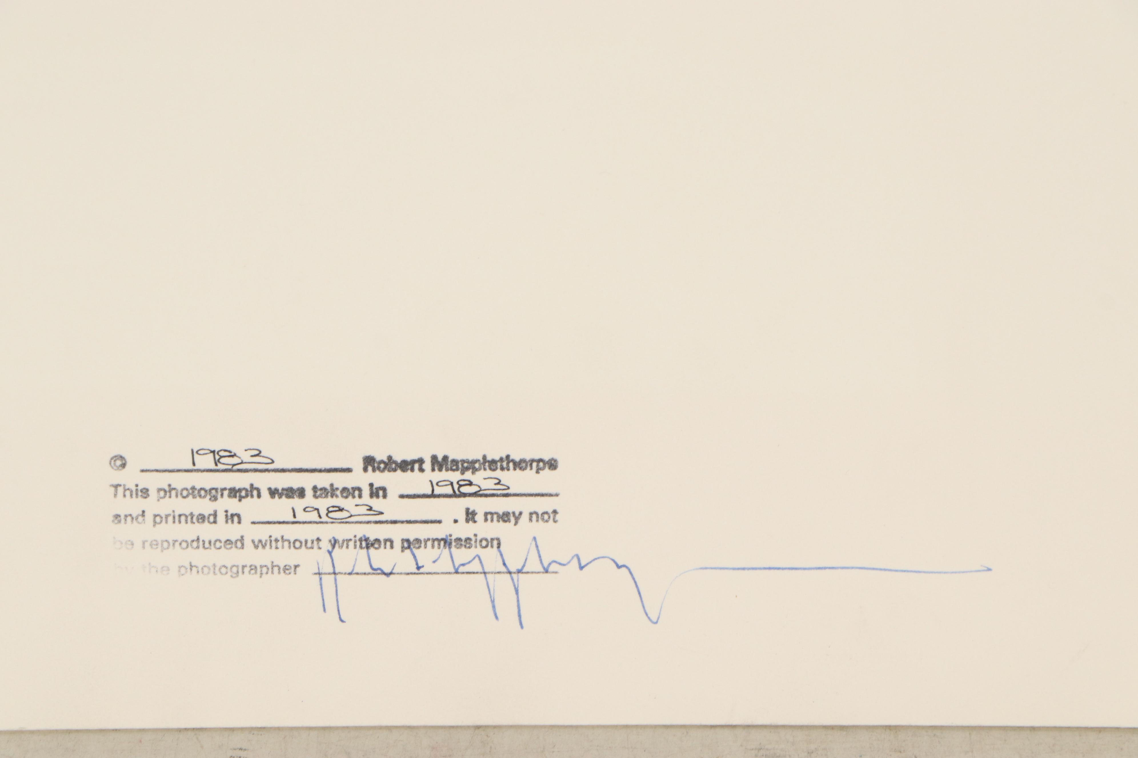 Robert Mapplethorpe Silver Gelatin Print "Jack Walls," 1983