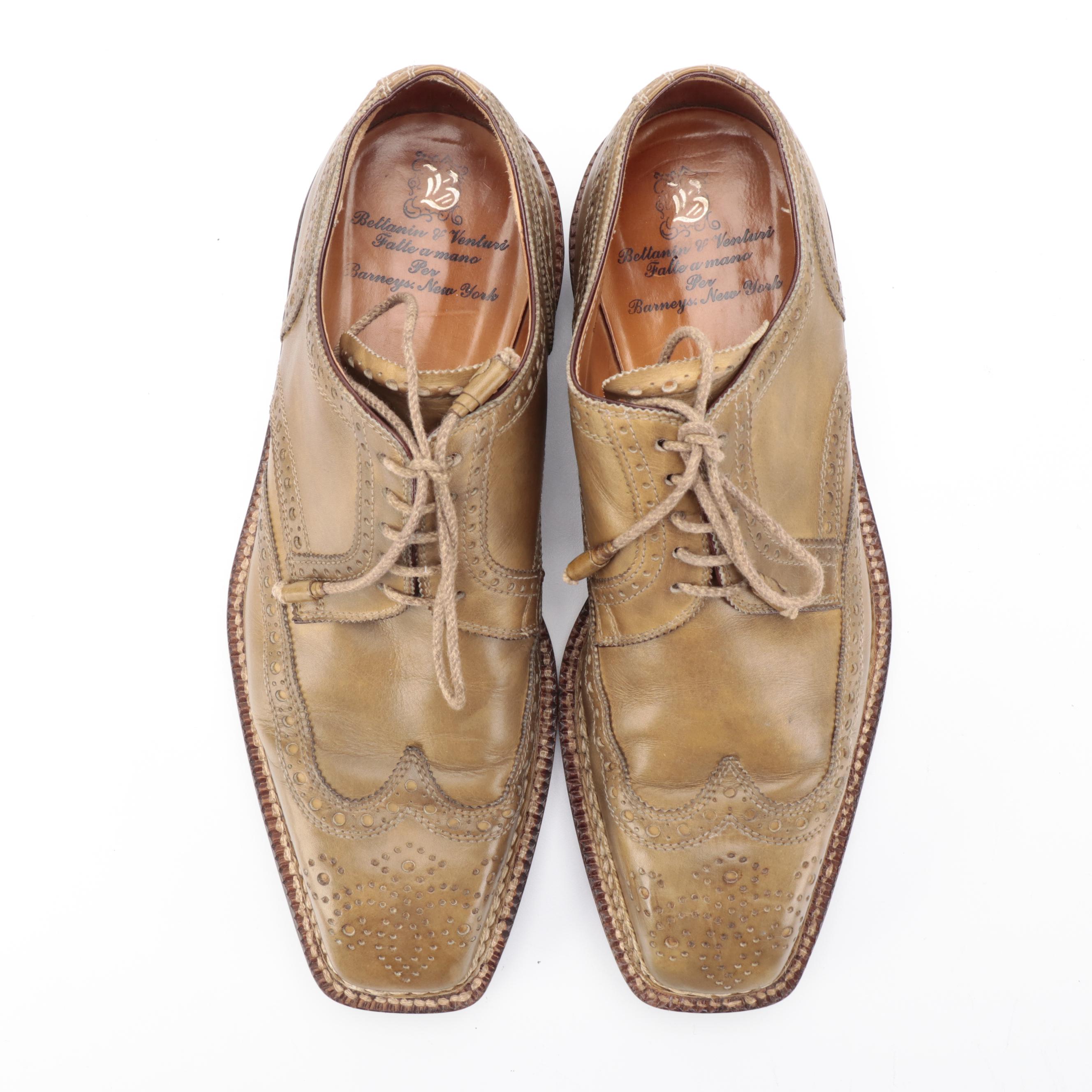 Men's Bettanin & Venturi Full Brogue Derby Shoes for Barneys New York