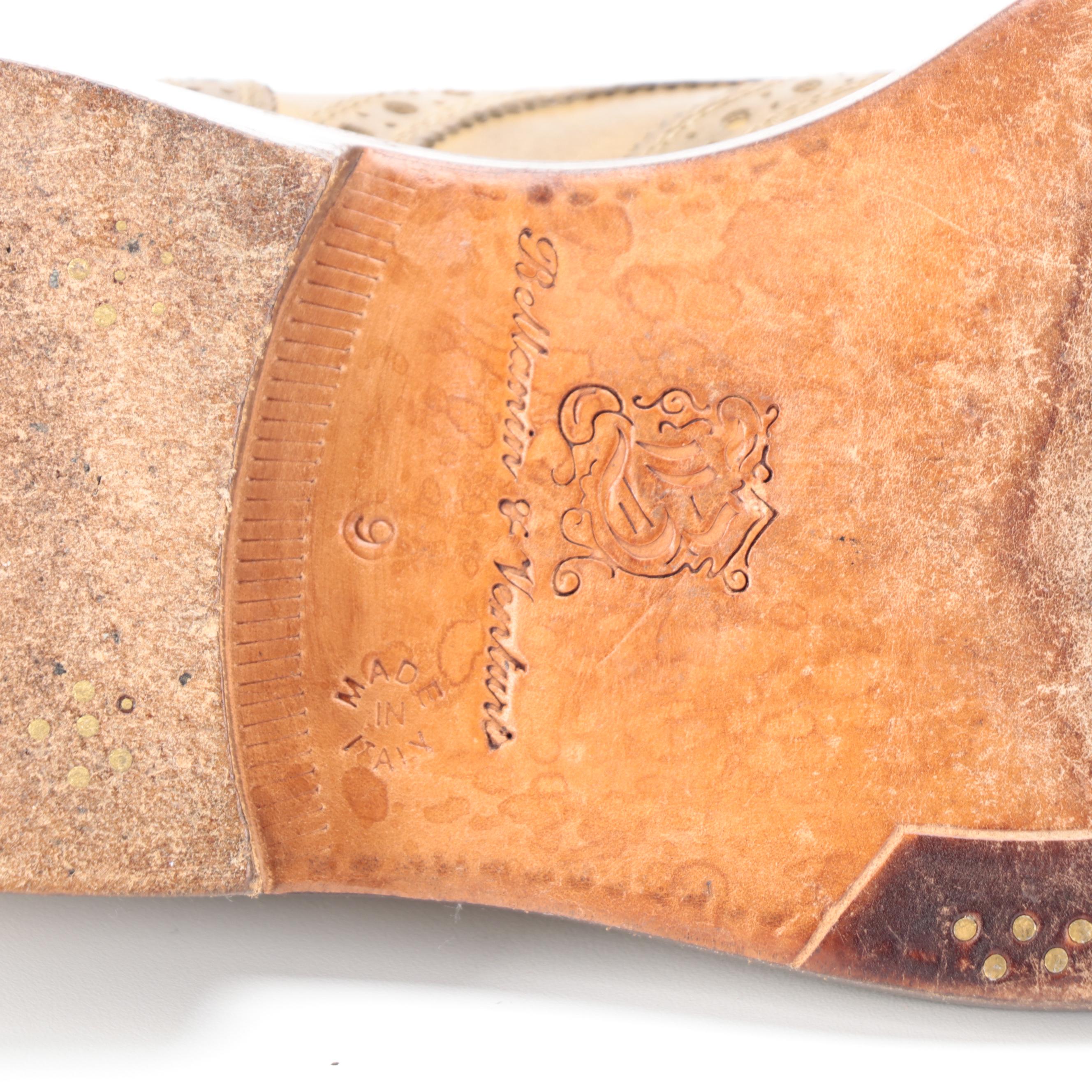 Men's Bettanin & Venturi Full Brogue Derby Shoes for Barneys New York