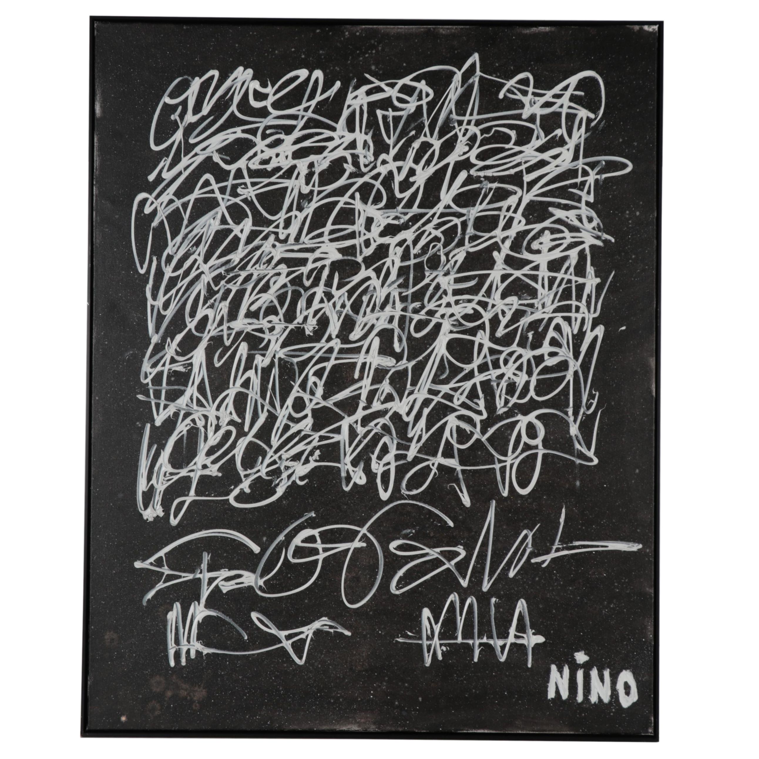 Anthony "Nino" Sarti Mixed Media Painting "Shakespeare's Wall: Love Letters..."