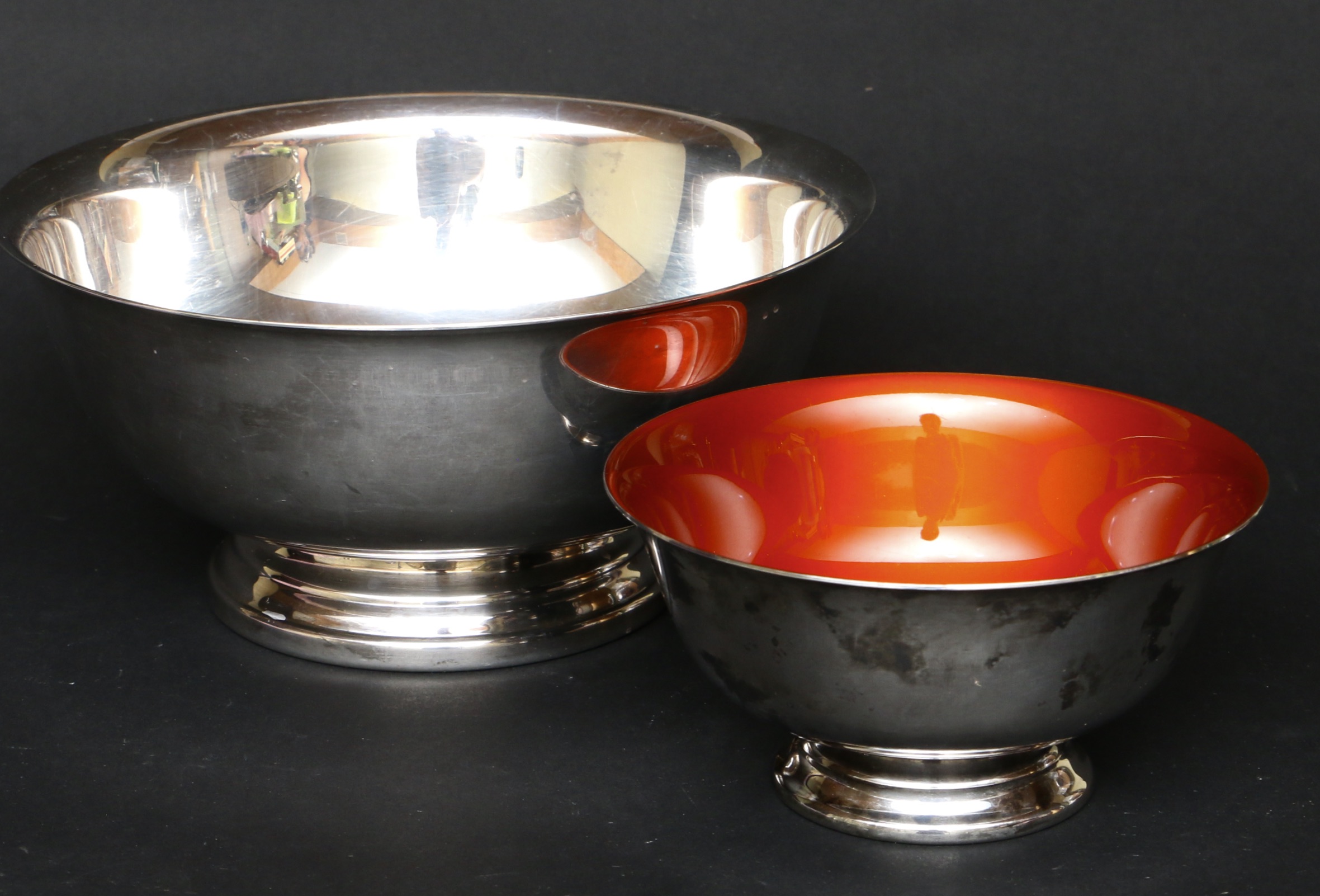 Gorham and Reed and Barton Silver Plate Revere Style Bowls and Other Tableware