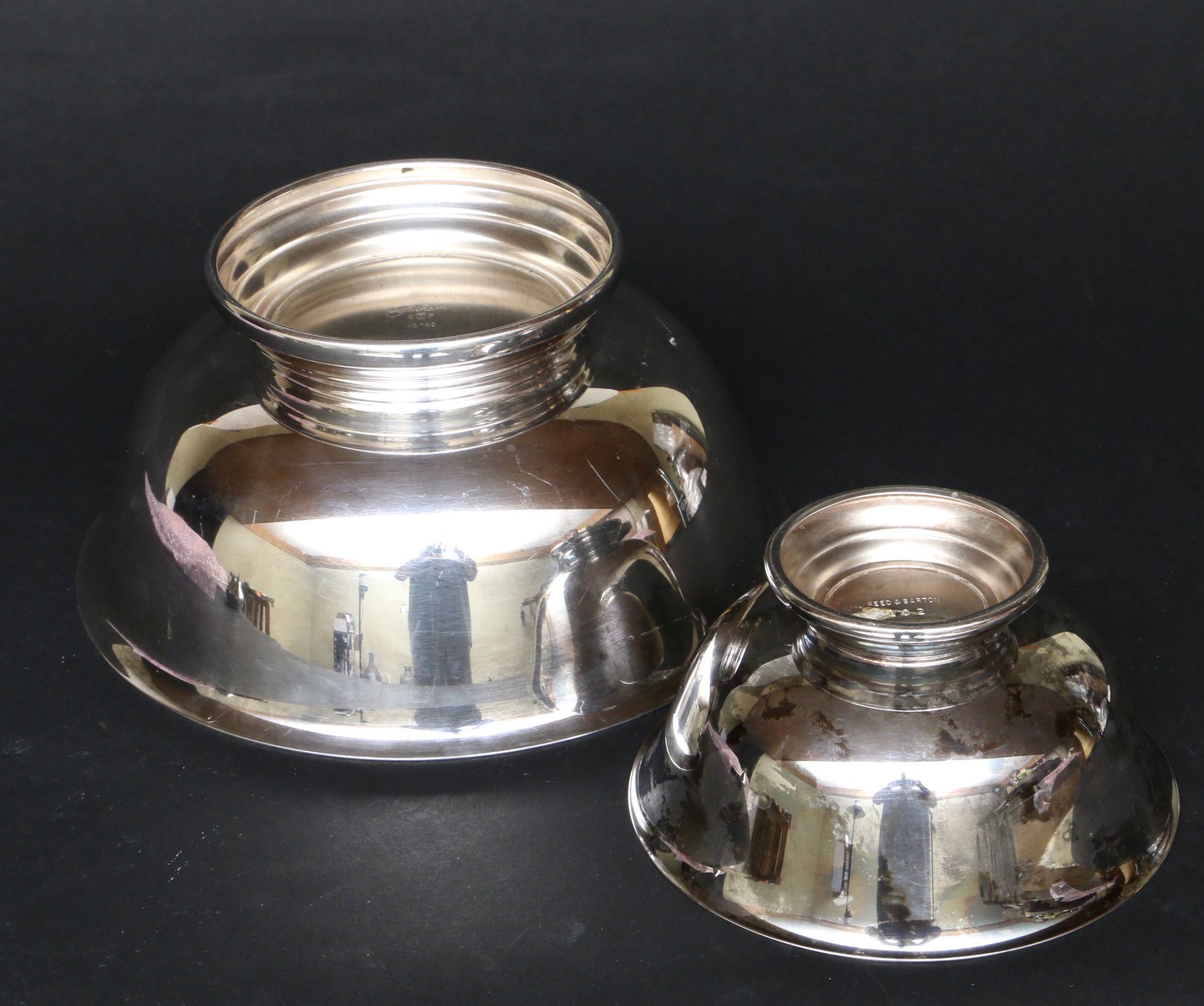Gorham and Reed and Barton Silver Plate Revere Style Bowls and Other Tableware