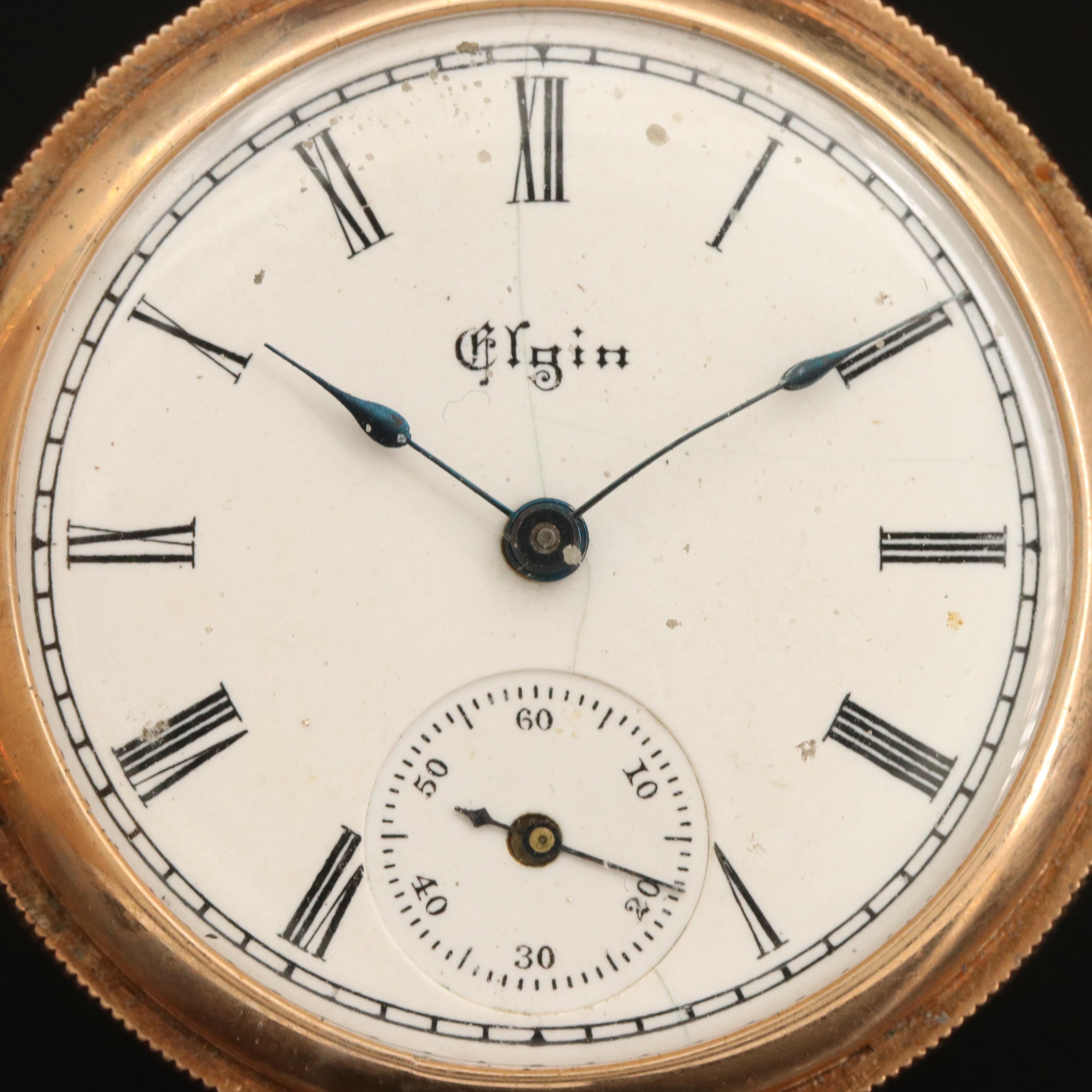 1897 Elgin 14K Hunting Case Pocket Watch