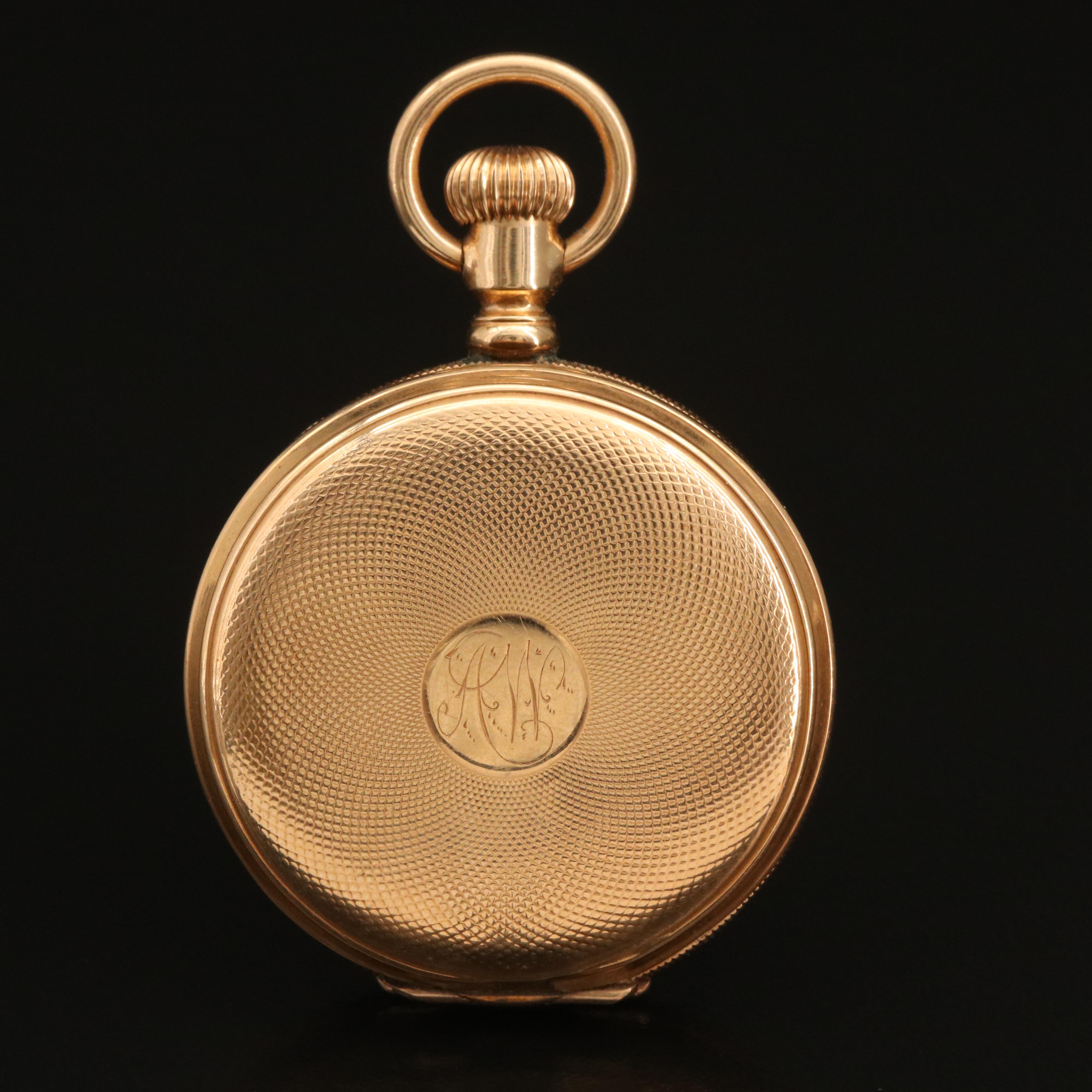 1897 Elgin 14K Hunting Case Pocket Watch