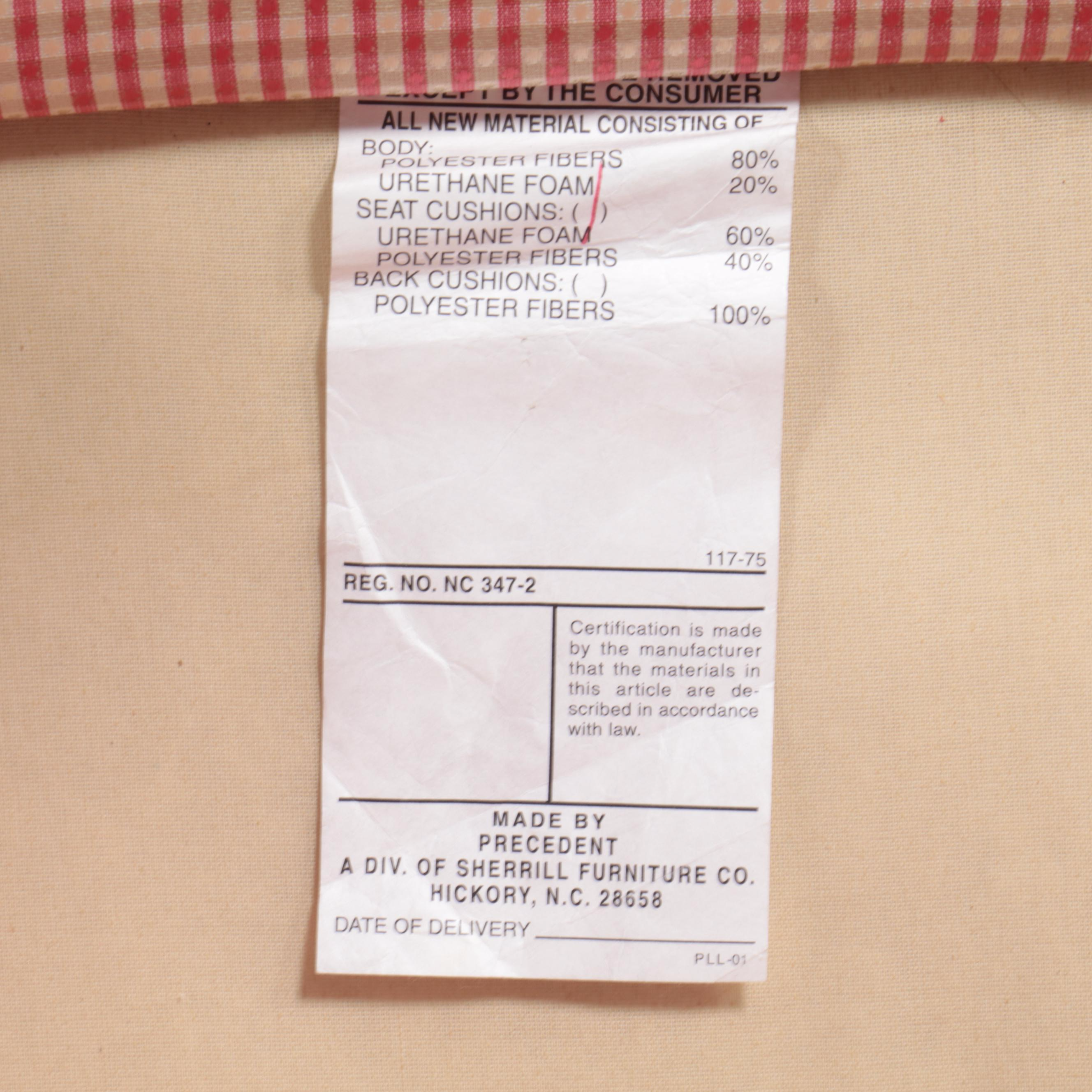 Sherrill Furniture Upholstered Swivel Armchair with Ottoman