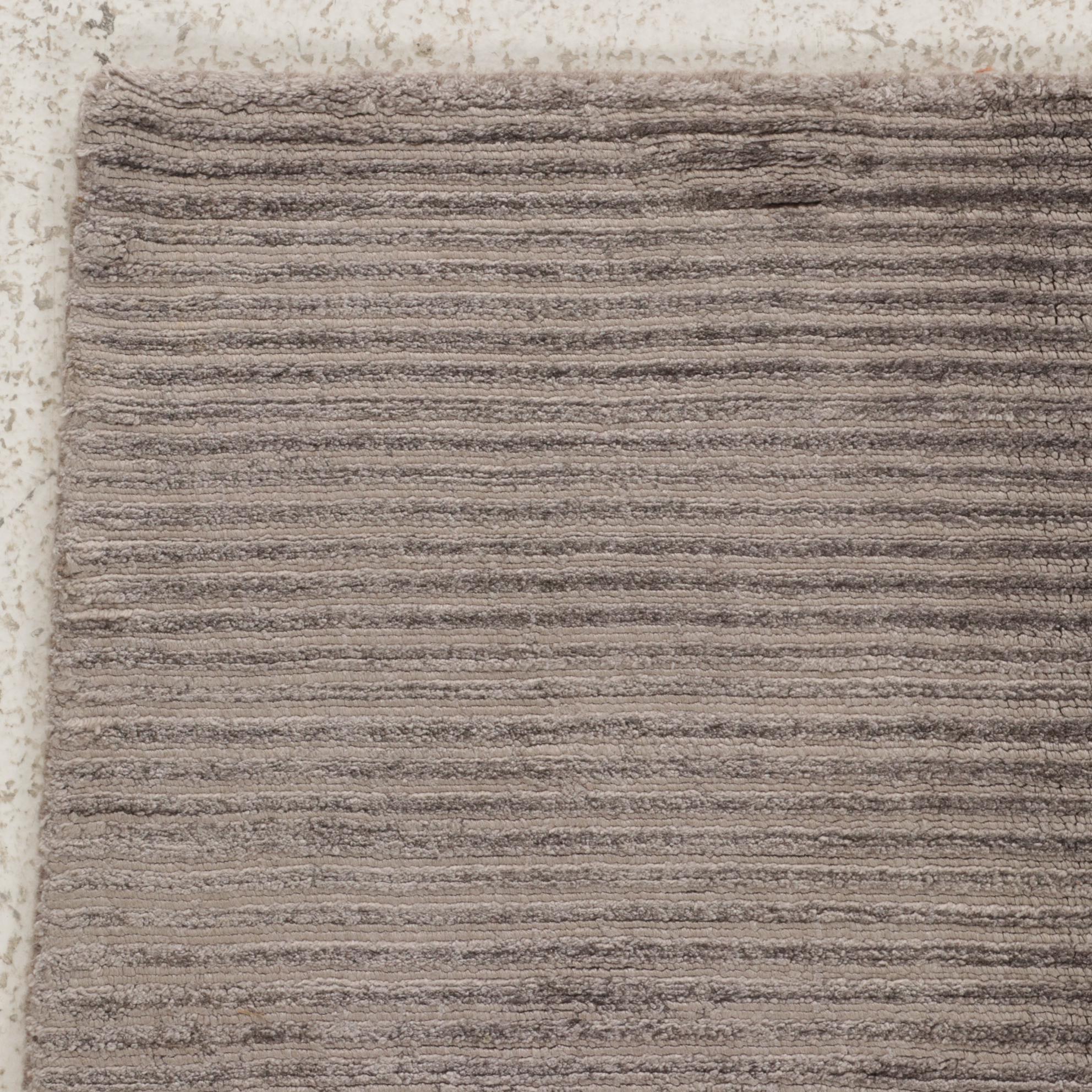 2' x 2' Hand-Knotted Indian Modern Style Art Silk Rugs, 2010s