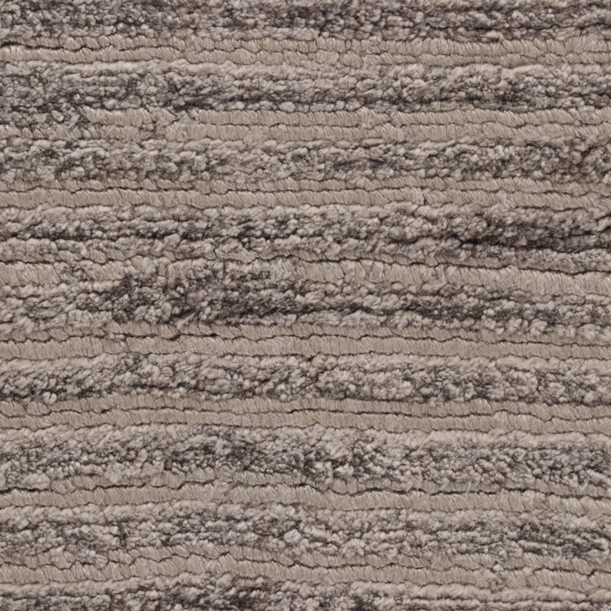 2' x 2' Hand-Knotted Indian Modern Style Art Silk Rugs, 2010s