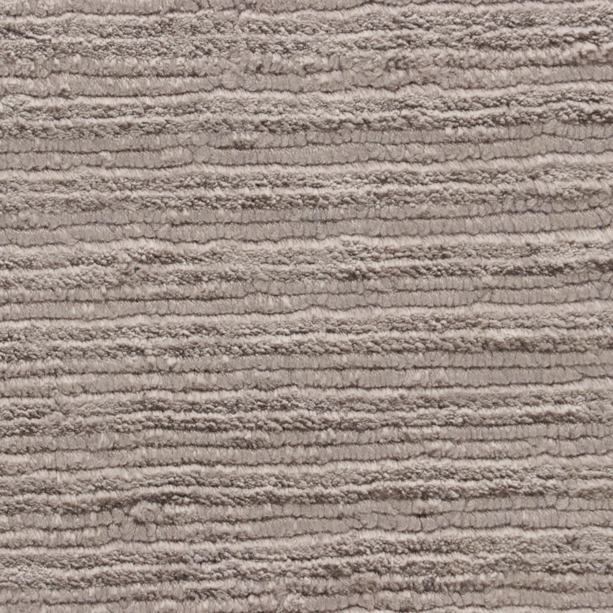 2' x 2' Hand-Knotted Indian Modern Style Art Silk Rugs, 2010s