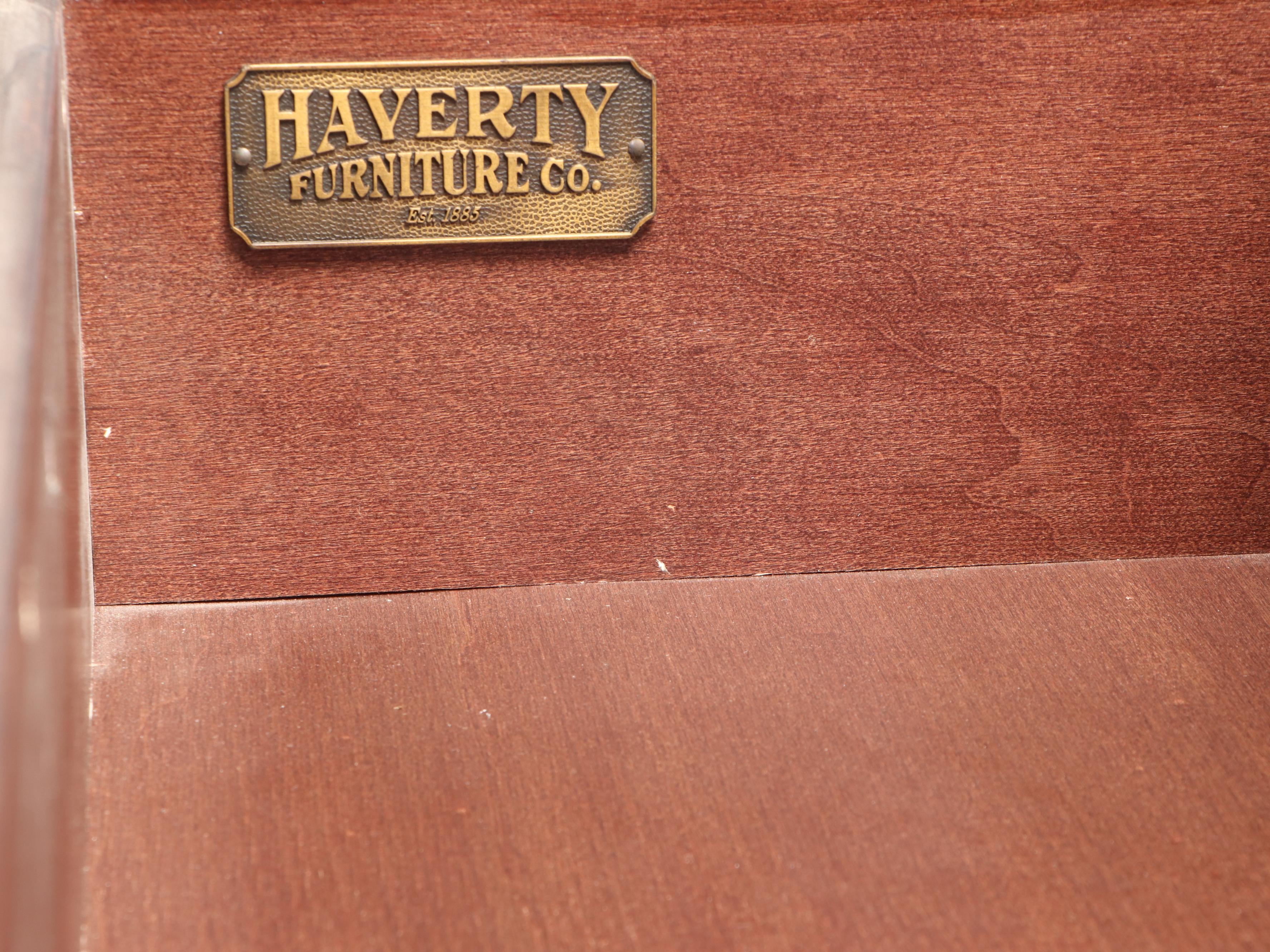 Haverty Furniture Co. "Uptown" Dark Walnut-Stained Five-Drawer Chest